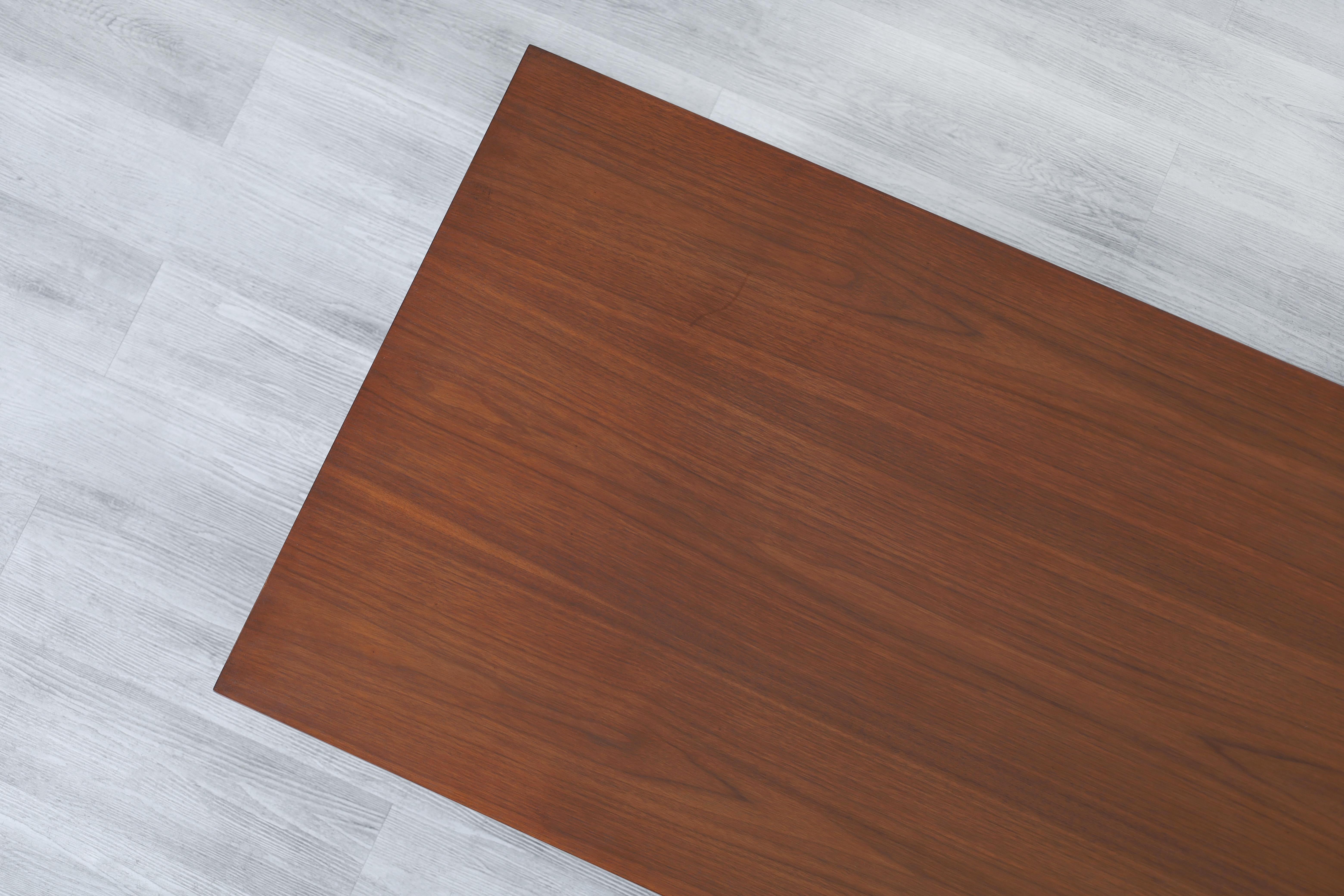 Vintage Walnut Executive Desk by Florence Knoll 4