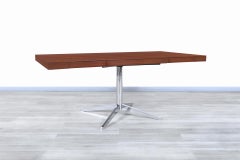 Vintage Walnut Executive Desk by Florence Knoll