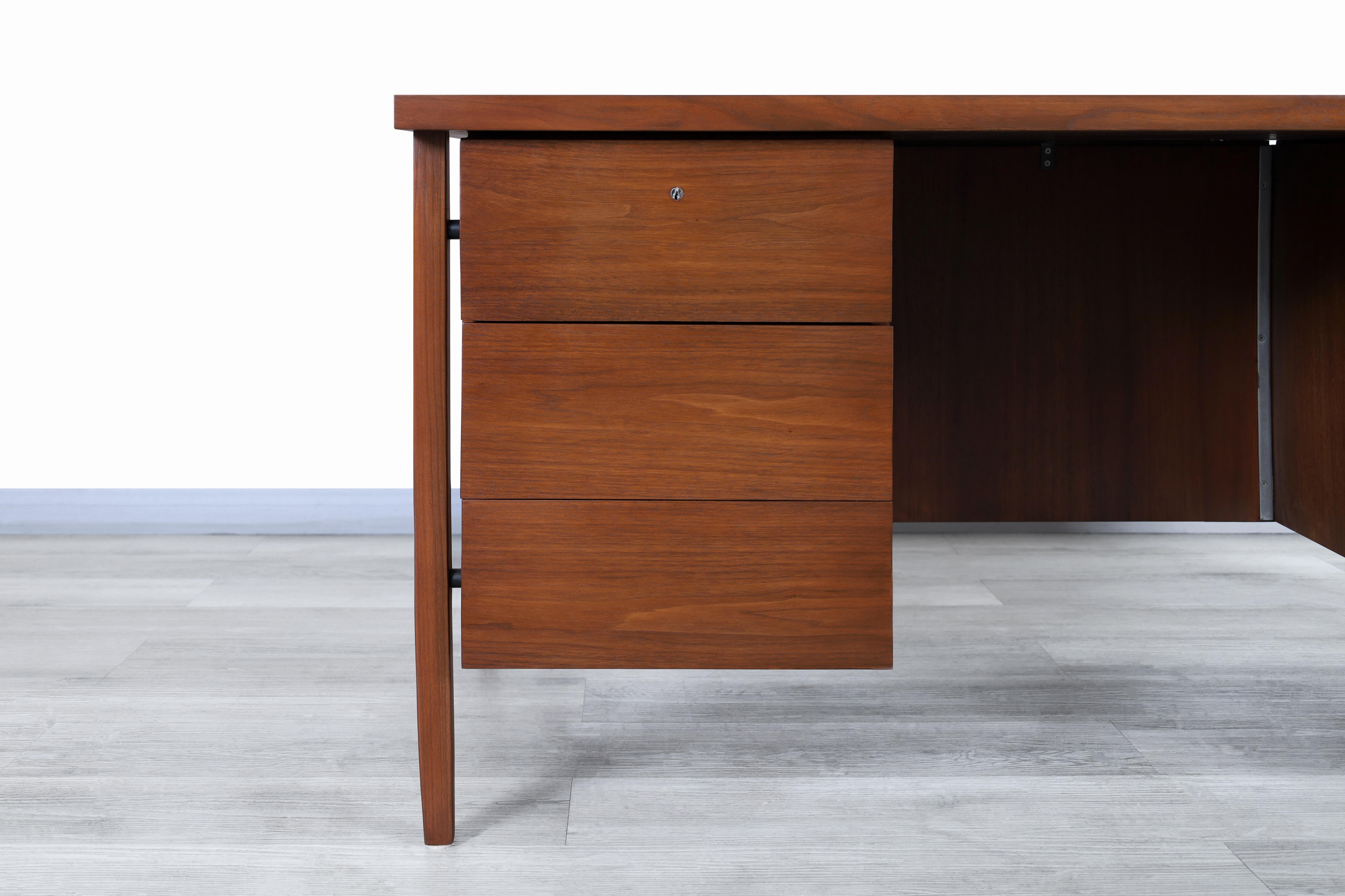 vintage walnut desk