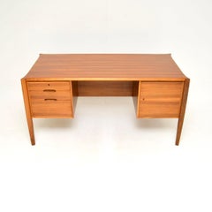 Vintage Walnut Executive Desk by Wilhelm Renz