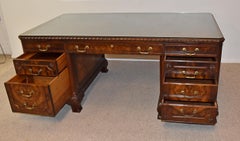 Vintage Walnut Executive Desk