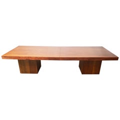 Vintage Walnut Expandable Coffee Table by John Keal for Brown Saltman, c. 1960s