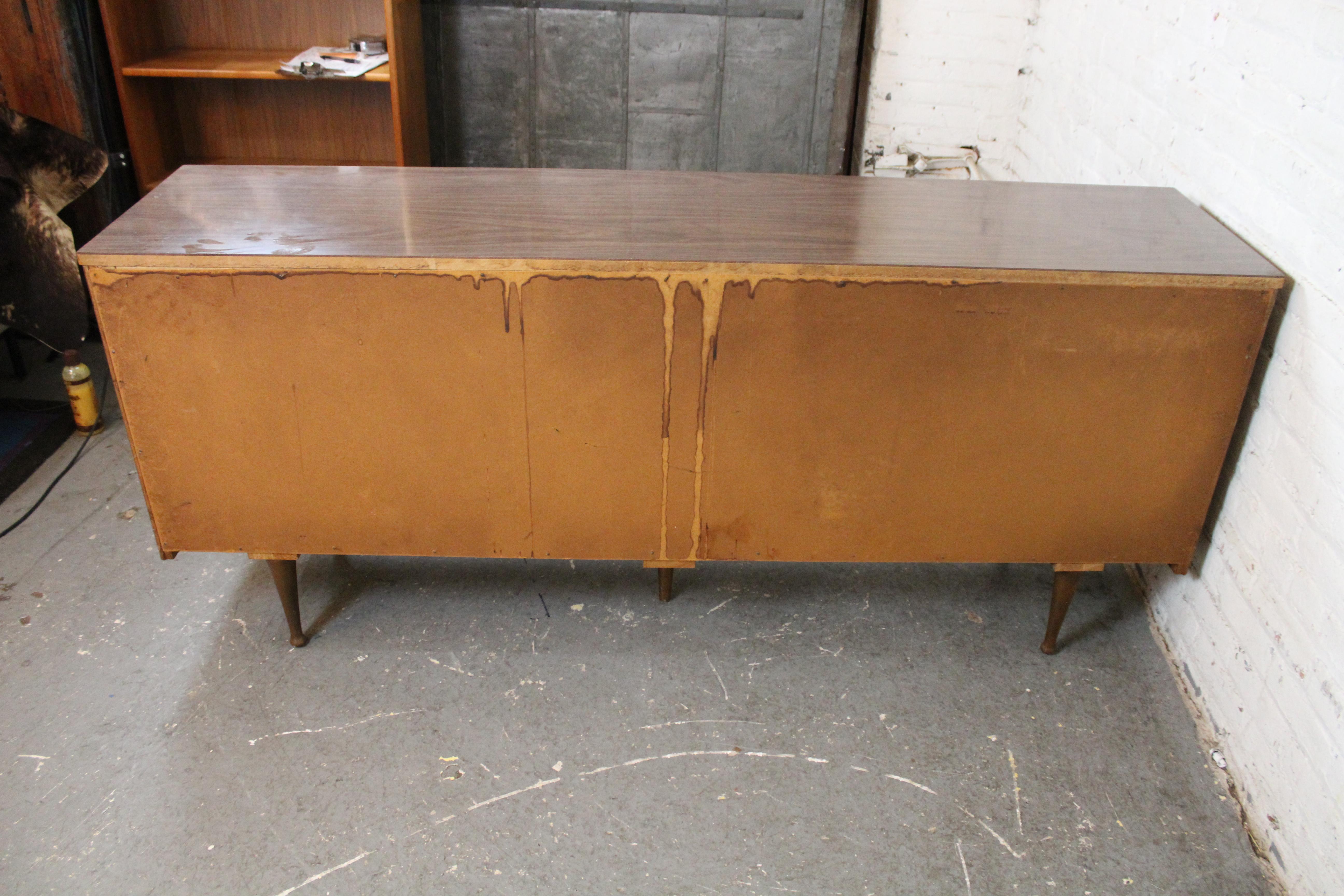 Vintage Walnut & Formica Dresser by Thomas Furniture Company 9