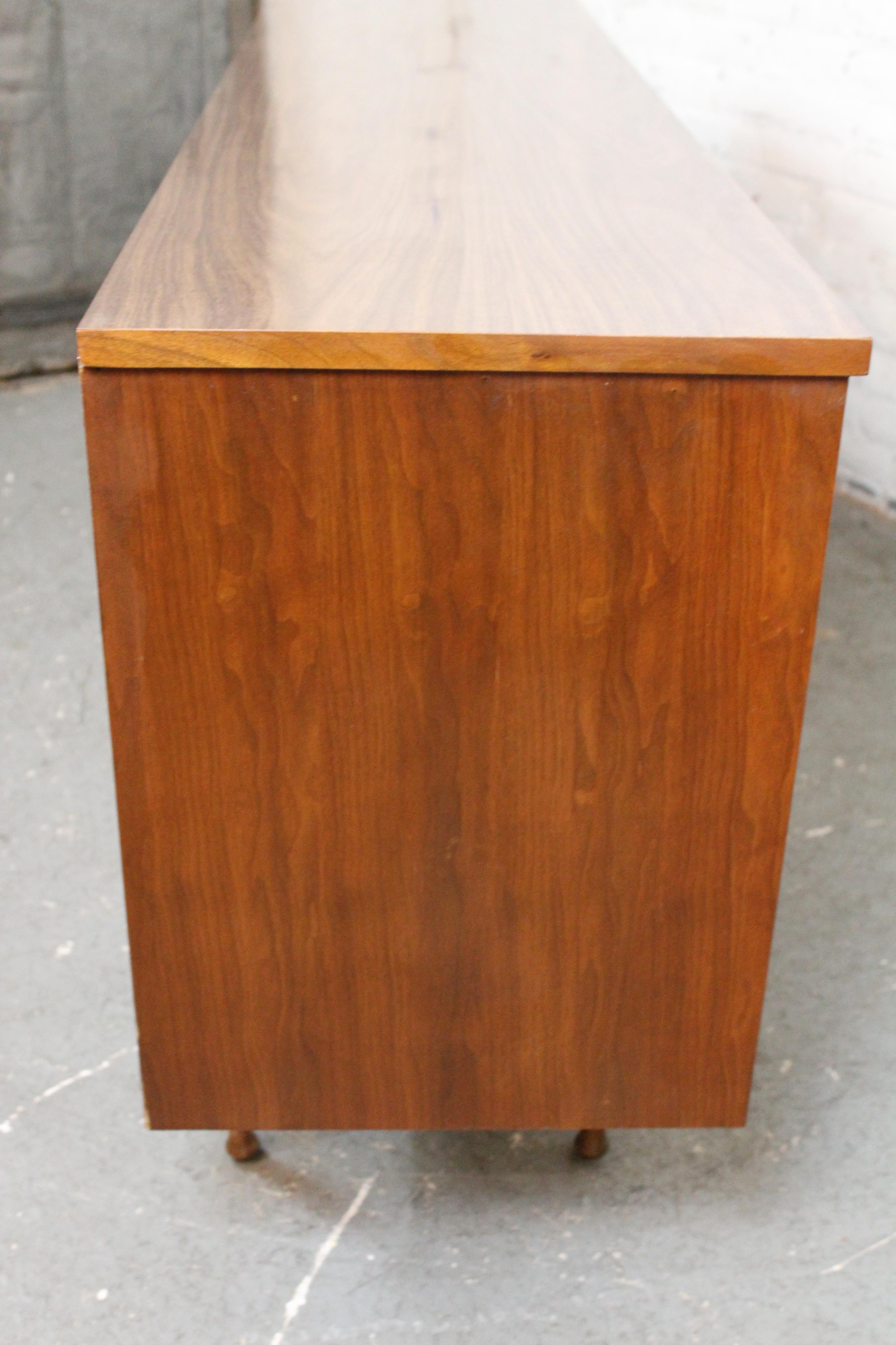 Vintage Walnut & Formica Dresser by Thomas Furniture Company 10
