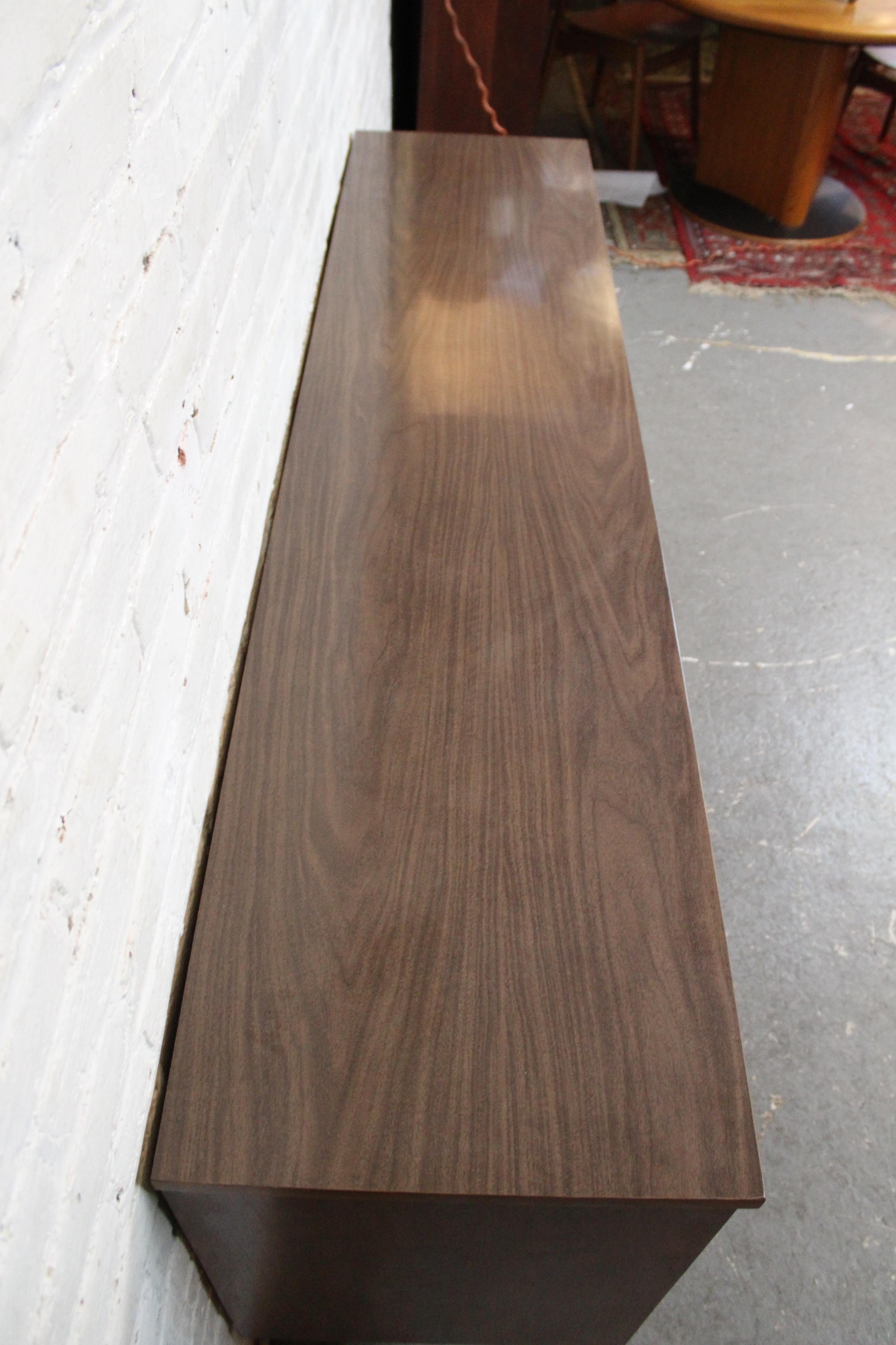 Vintage Walnut & Formica Dresser by Thomas Furniture Company In Good Condition In Brooklyn, NY