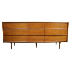 Vintage Walnut & Formica Dresser by Thomas Furniture Company