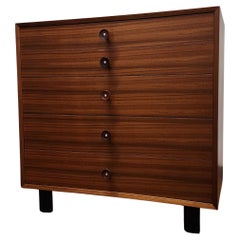Vintage Walnut George Nelson 5 Drawer Dresser for Herman Miller