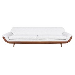 Vintage Walnut “Gondola” Sofa After Adrian Pearsall