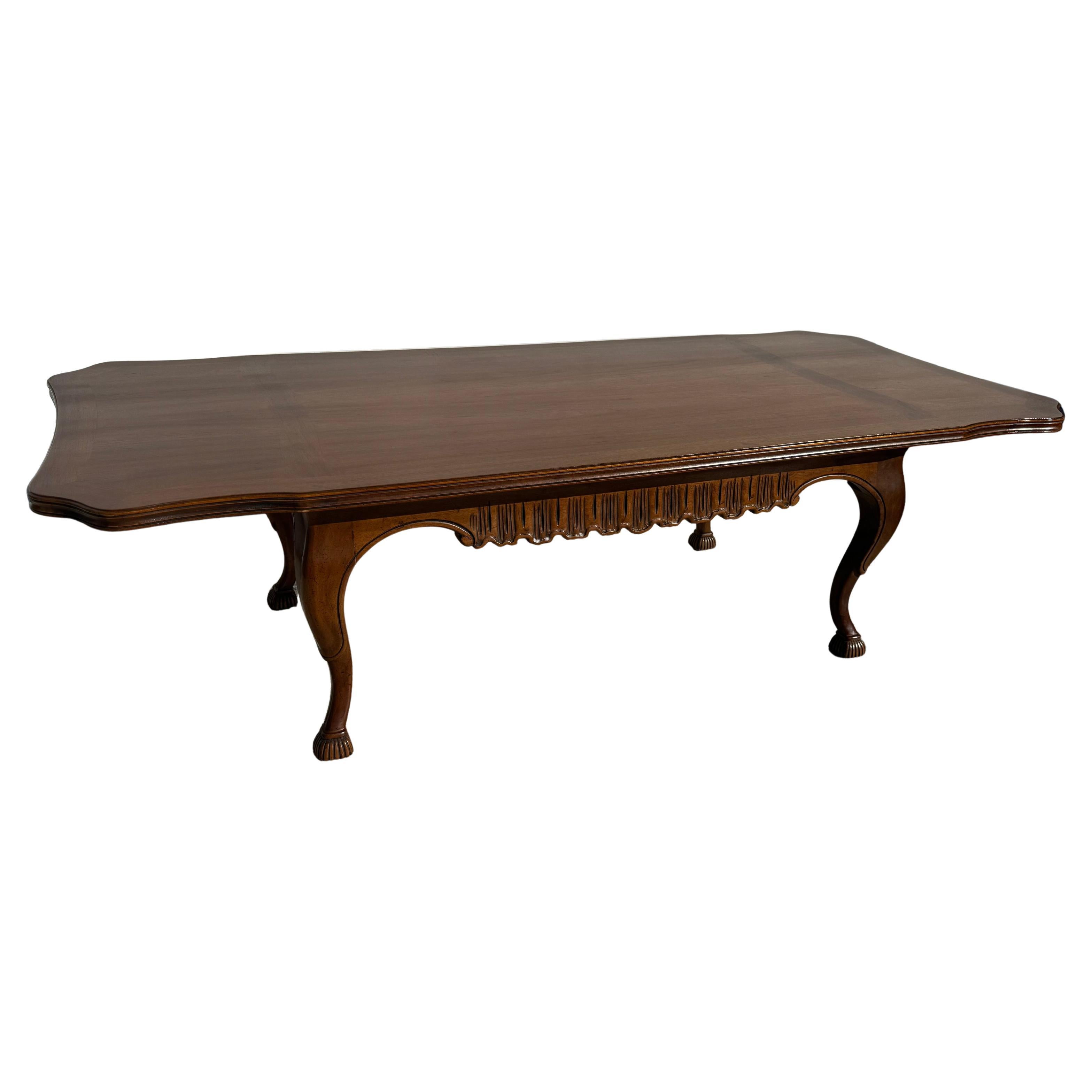 Vintage Walnut Heritage Furniture Toulon Collection Coffee Table