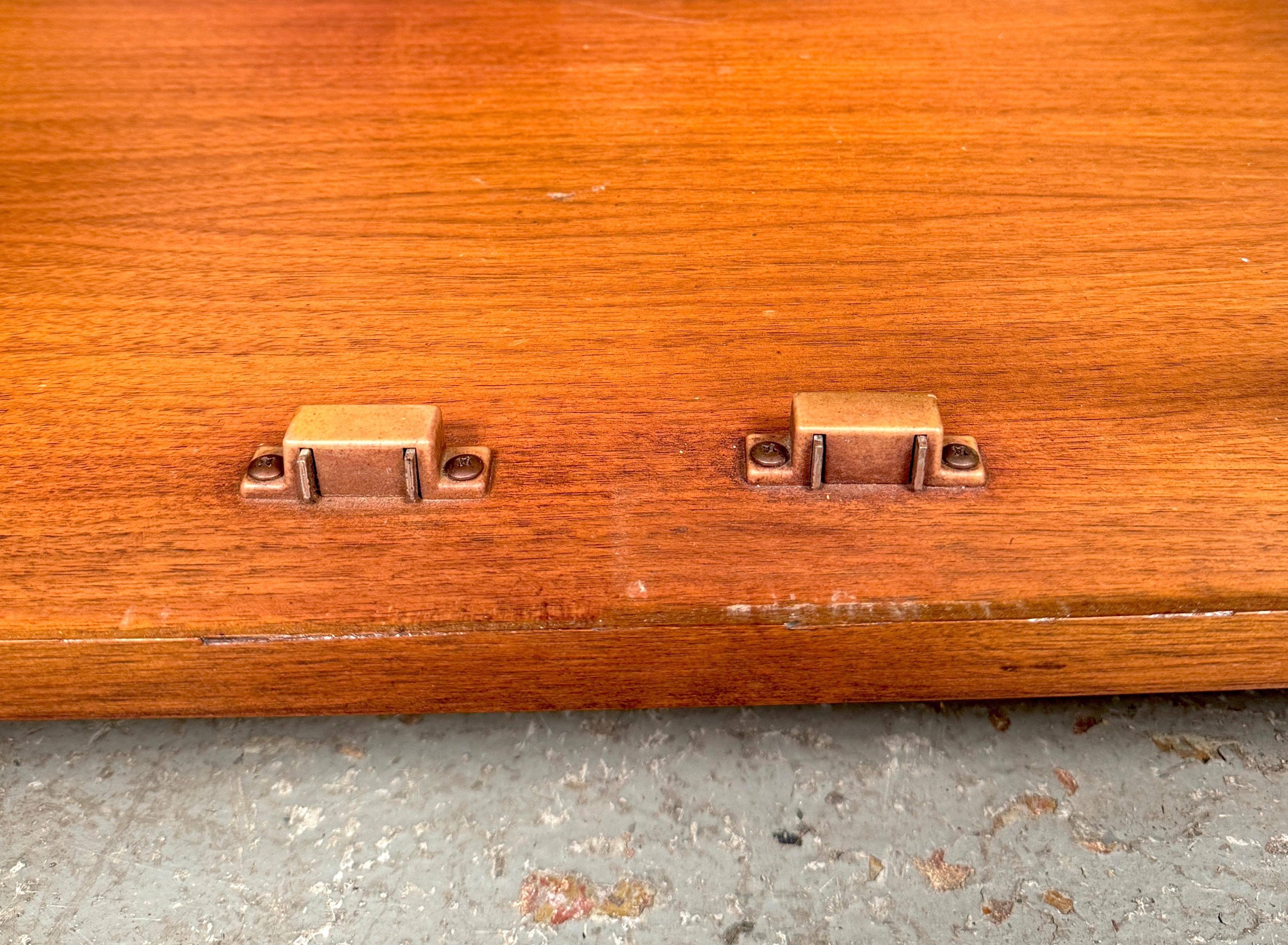 Vintage Walnut Hutch Top Cabinet For Sale 5