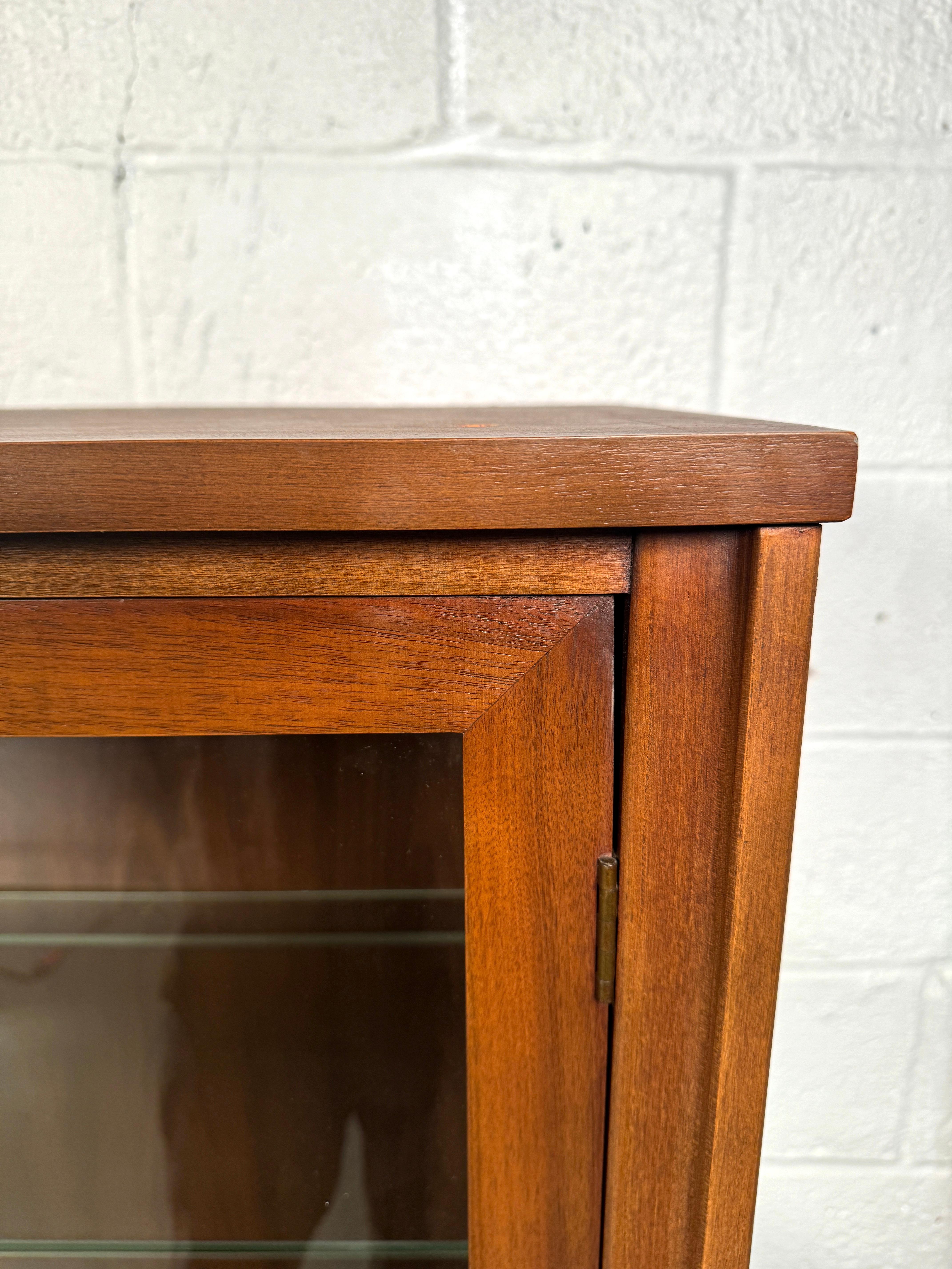Vintage Walnut Hutch Top Cabinet For Sale 8