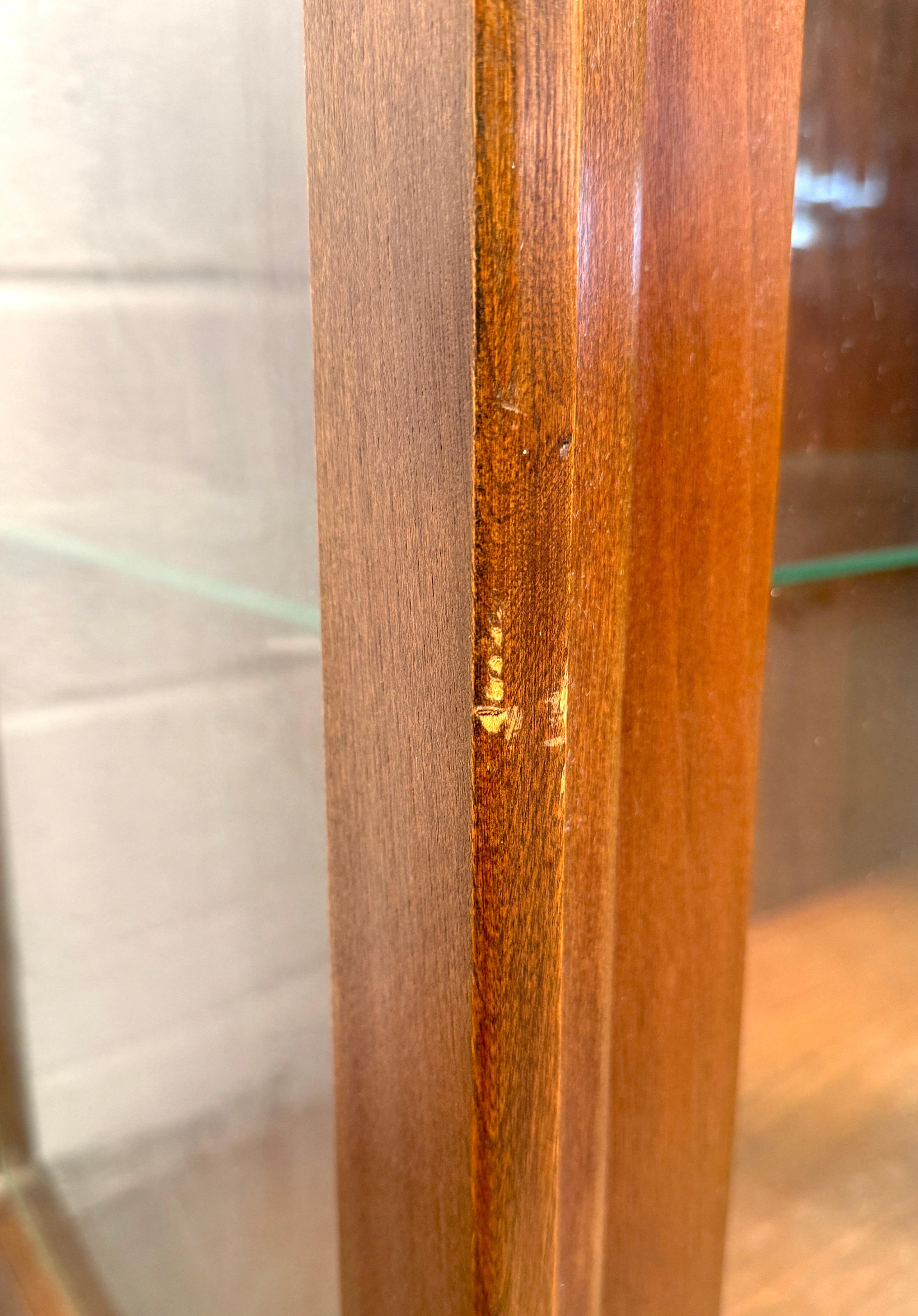 Vintage Walnut Hutch Top Cabinet For Sale 10