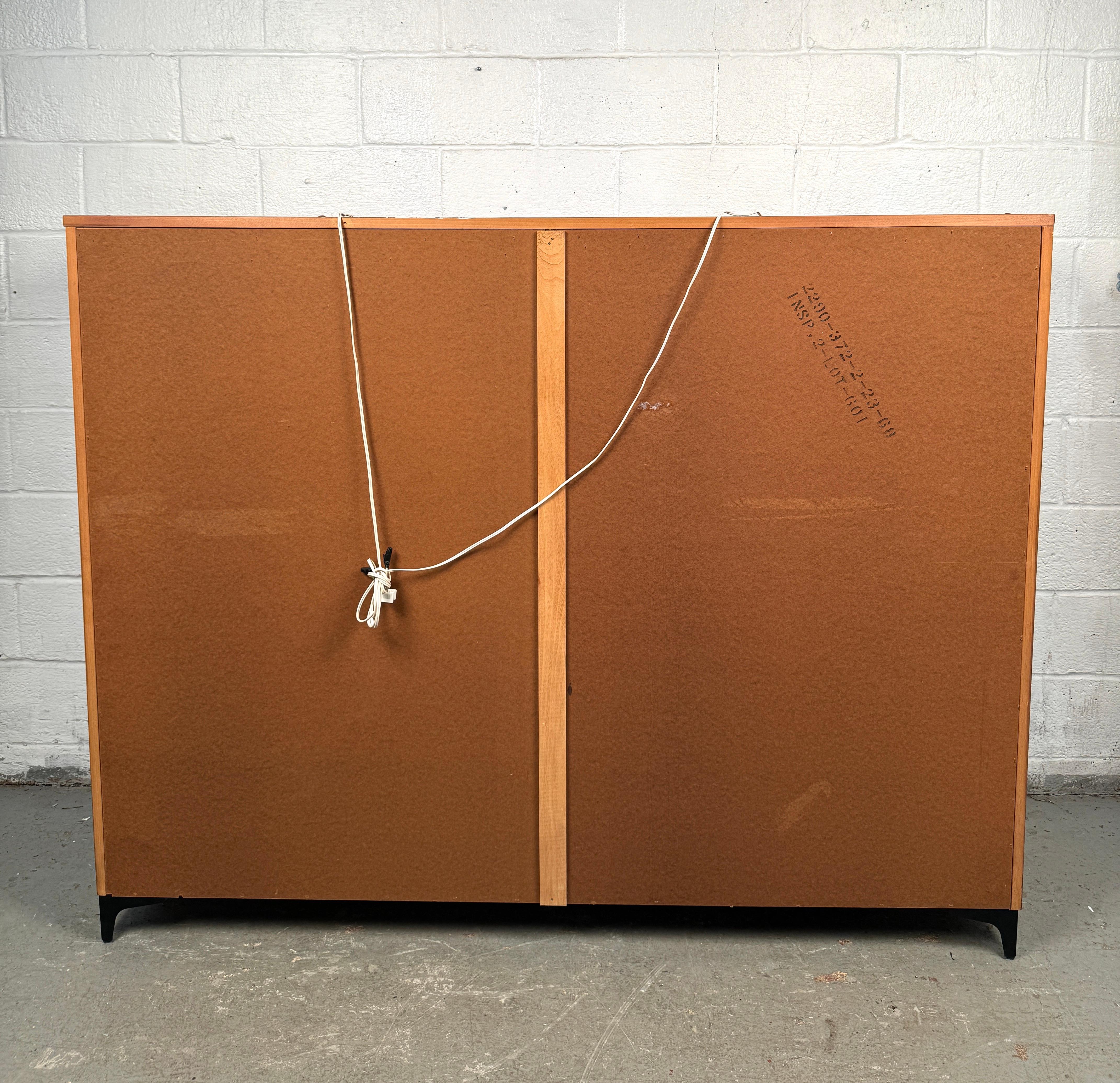 Vintage Walnut Hutch Top Cabinet For Sale 12