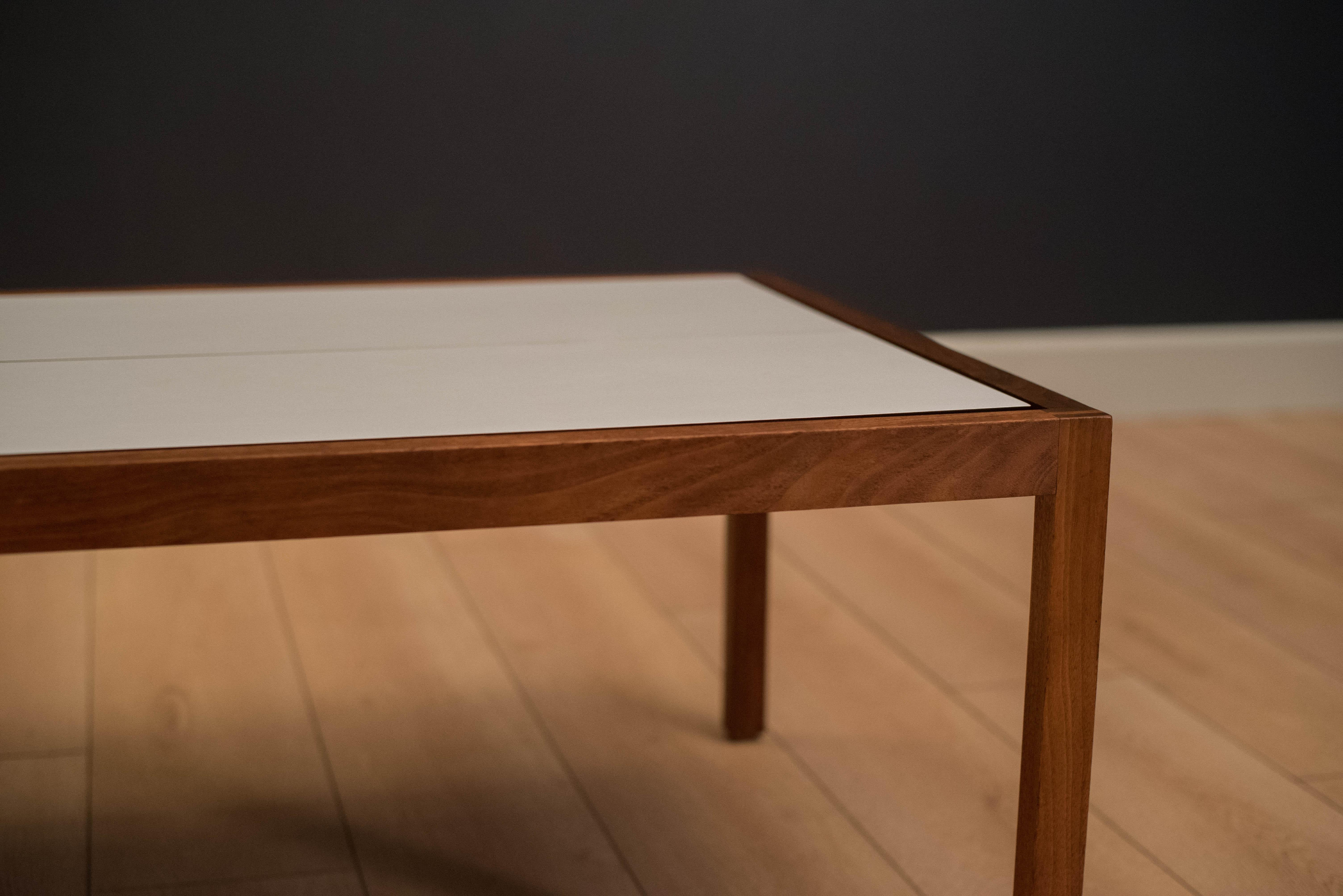 Mid-Century Modern Vintage Walnut Knoll Coffee Table by Lewis Butler