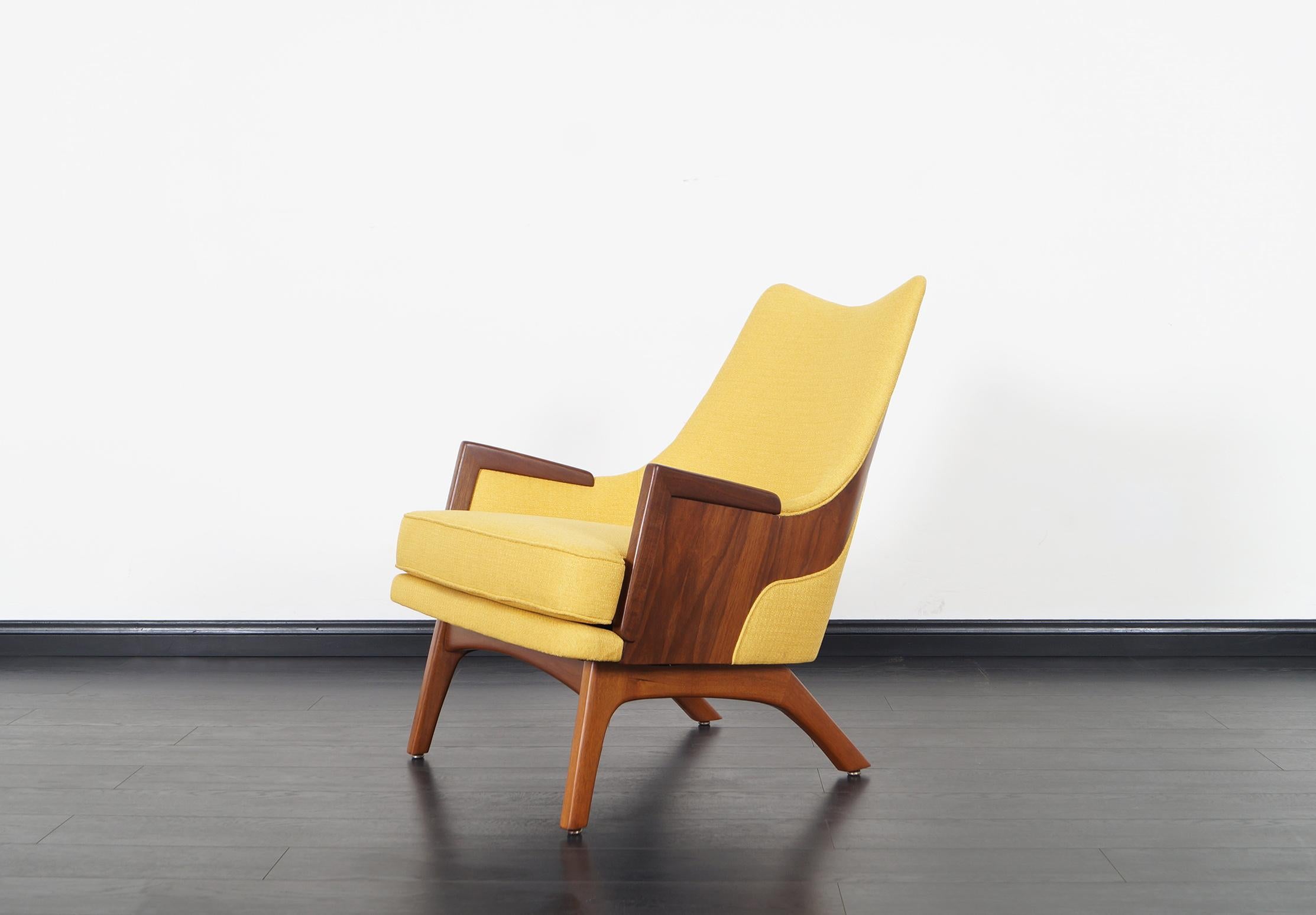 Mid-20th Century Vintage Walnut Lounge Chairs by Adrian Pearsall