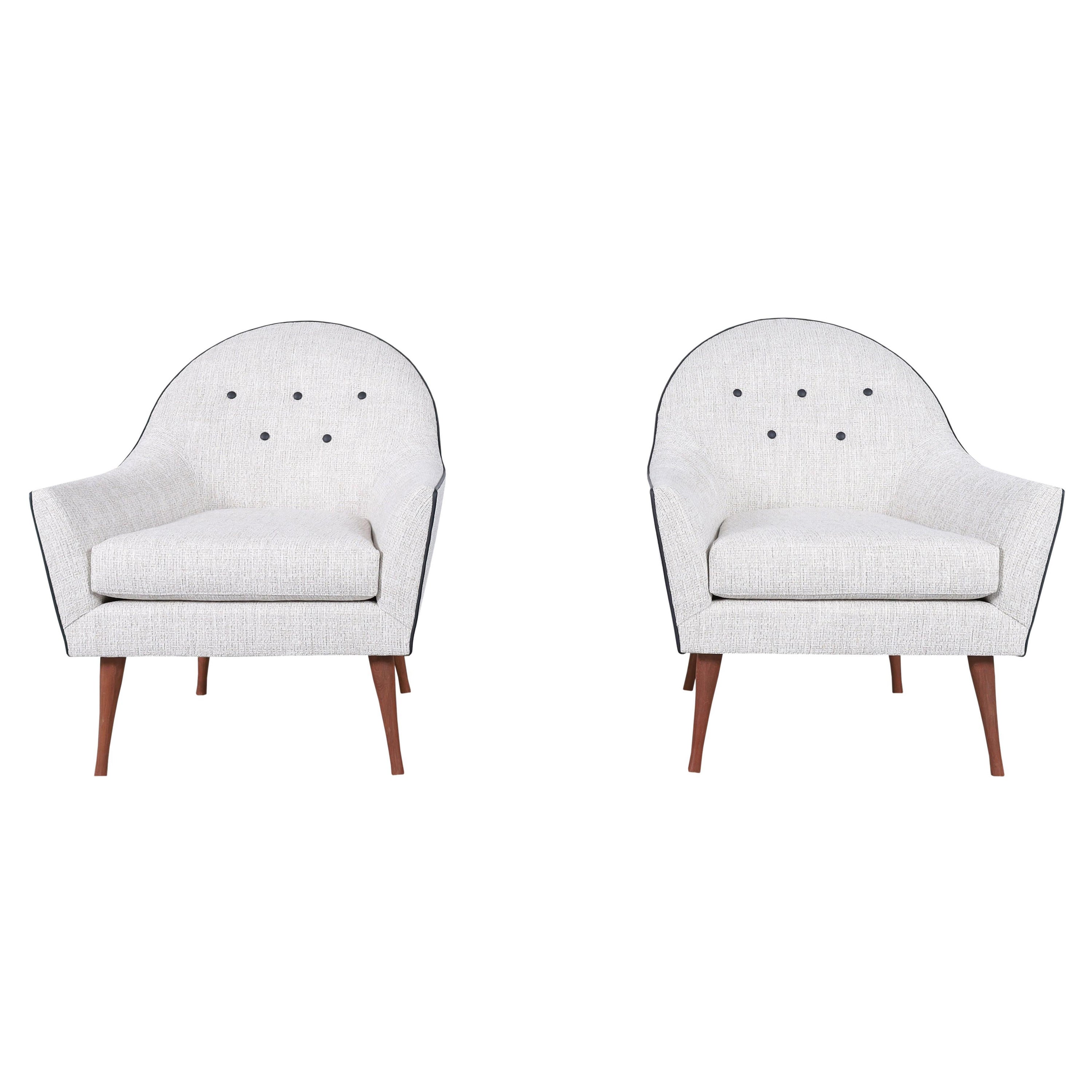 Vintage Walnut Lounge Chairs by Paul McCobb for Widdicomb