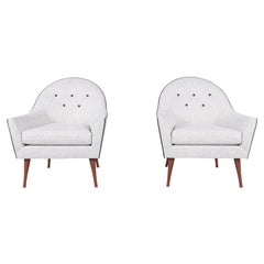 Vintage Walnut Lounge Chairs by Paul McCobb for Widdicomb