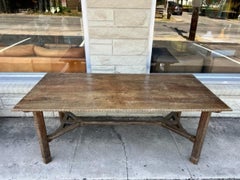 Vintage Walnut Mexican Dining Table