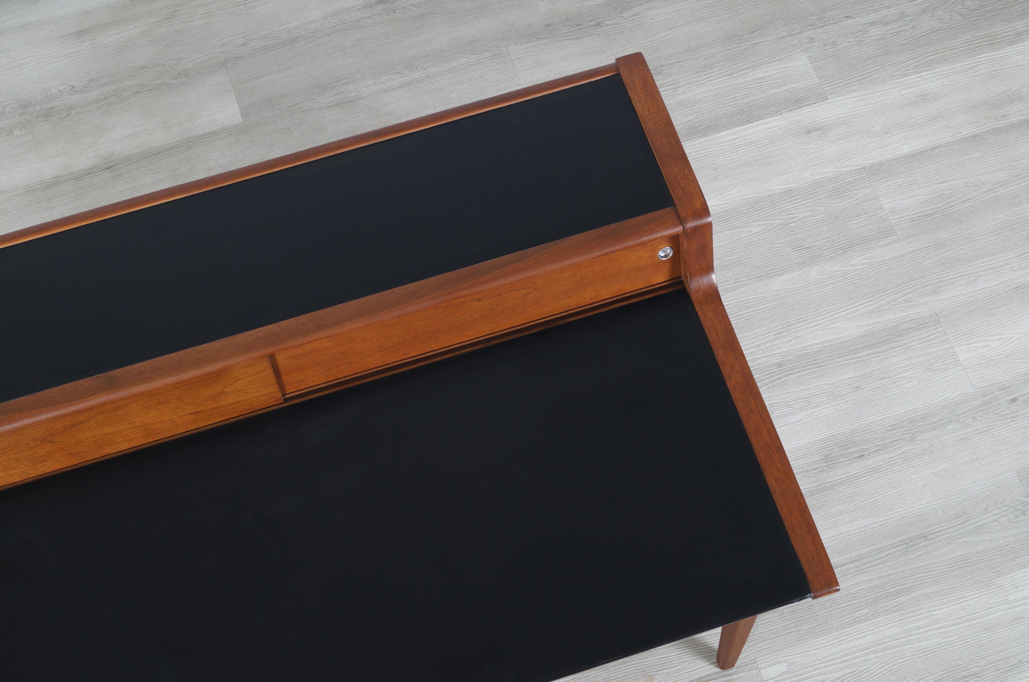 Vintage Walnut Model-K80 Executive Desk by John Van Koert 8