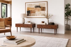 Comodini in noce Glenn of California di Milo Baughman