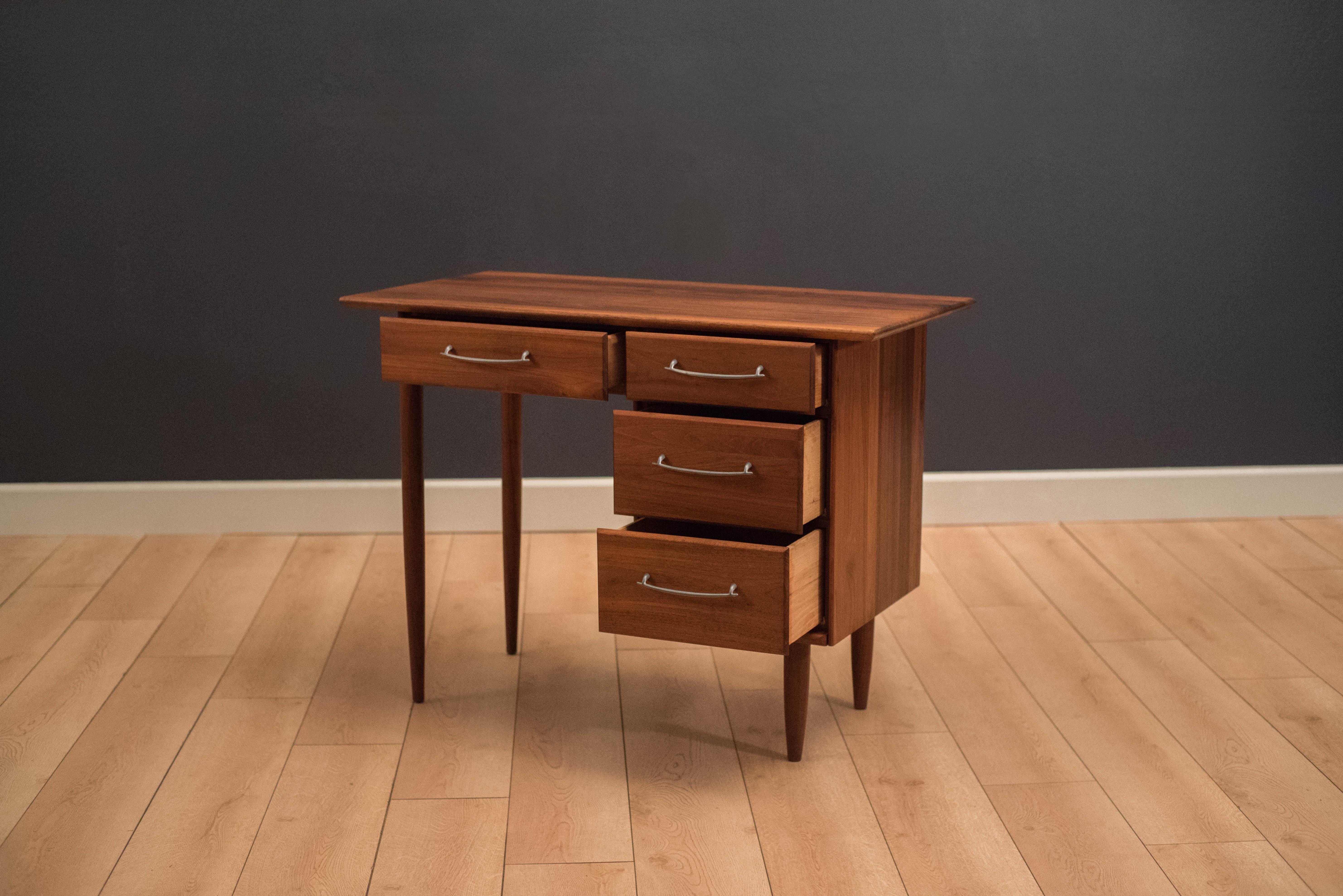 Mid-Century Modern Vintage Walnut Office Desk by ACE-HI