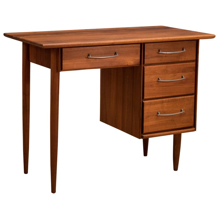 Vintage Walnut Office Desk By Ace Hi