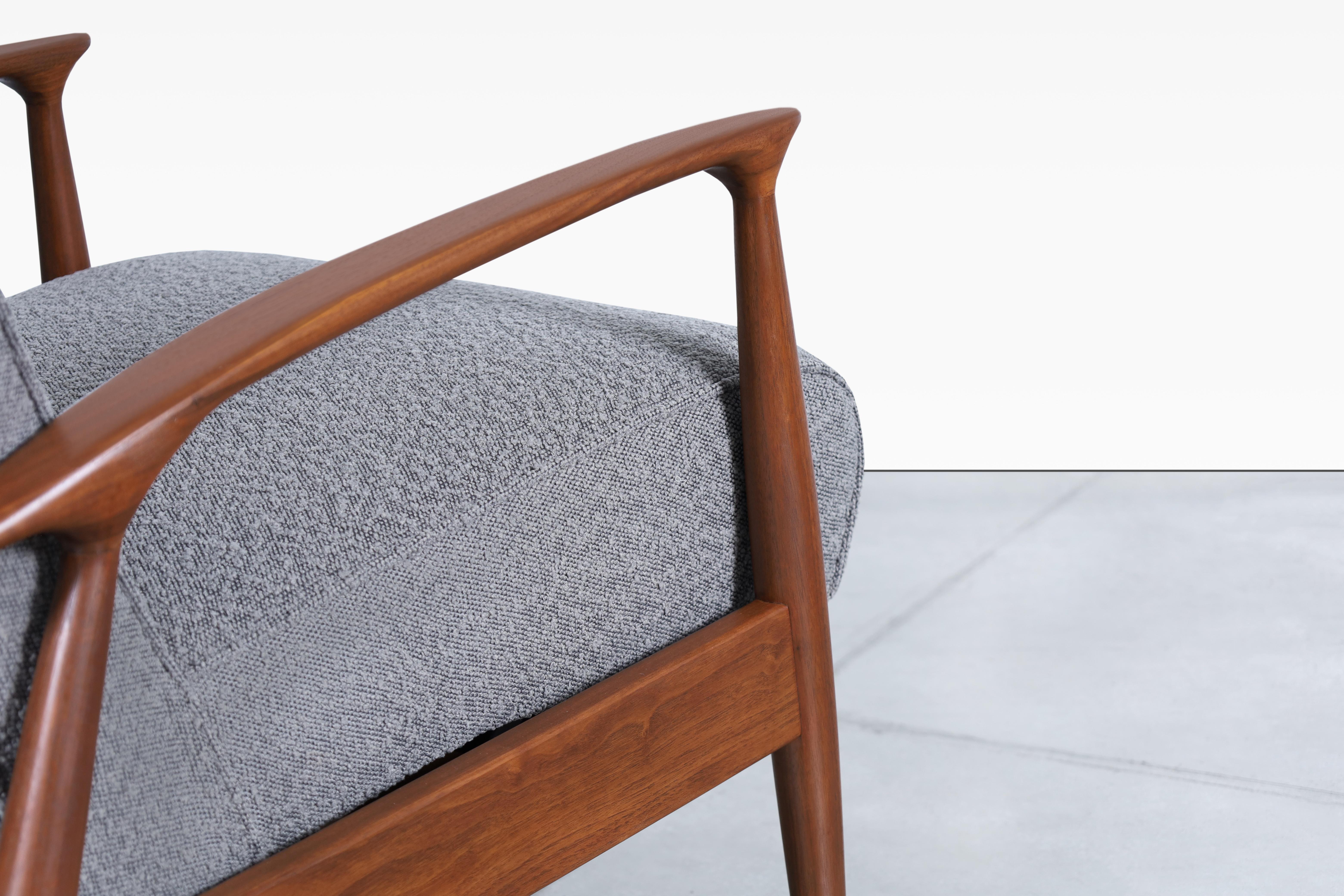Chaise longue inclinable en noyer par Milo Baughman pour Thayer Coggin en vente 4