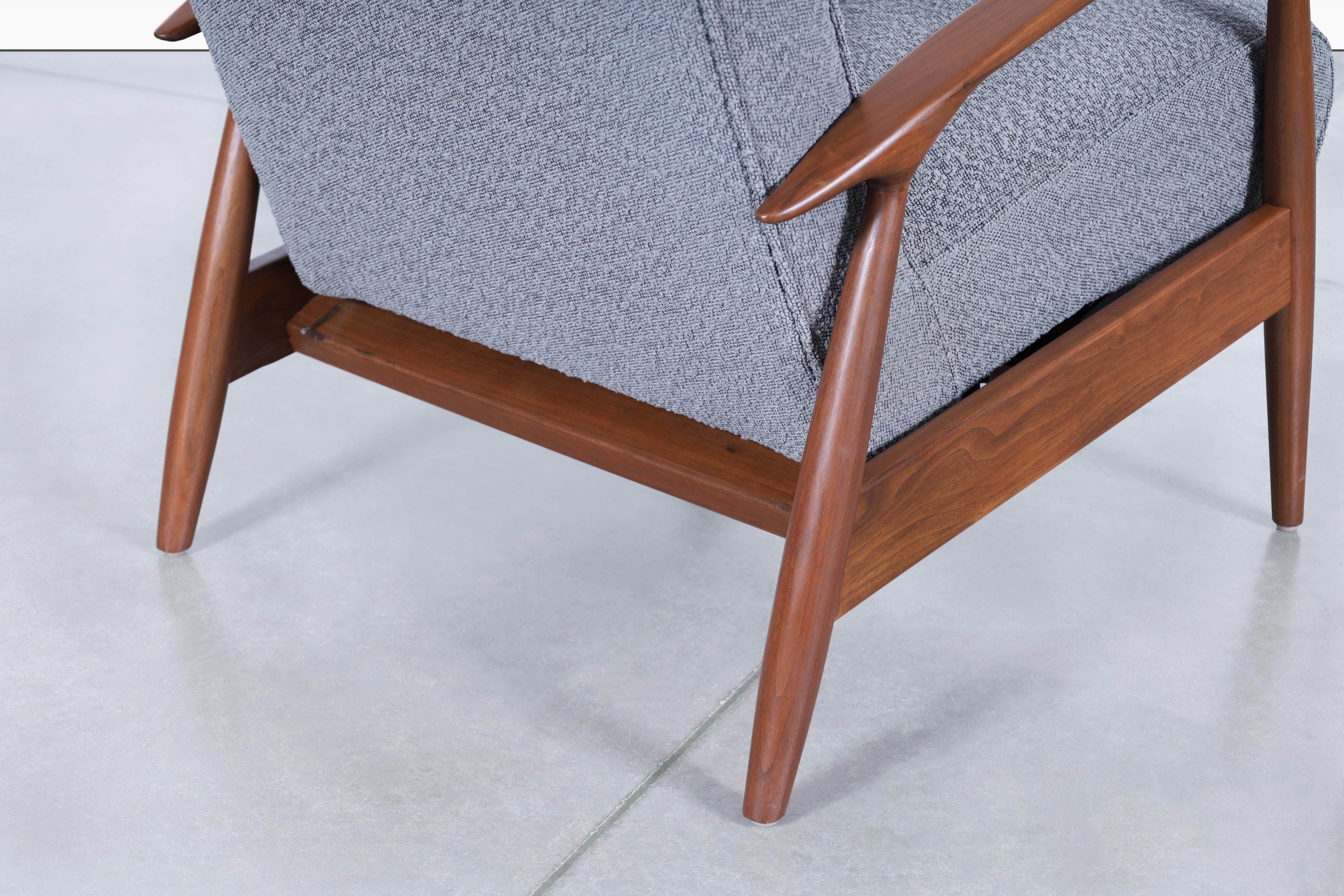 Chaise longue inclinable en noyer par Milo Baughman pour Thayer Coggin en vente 5