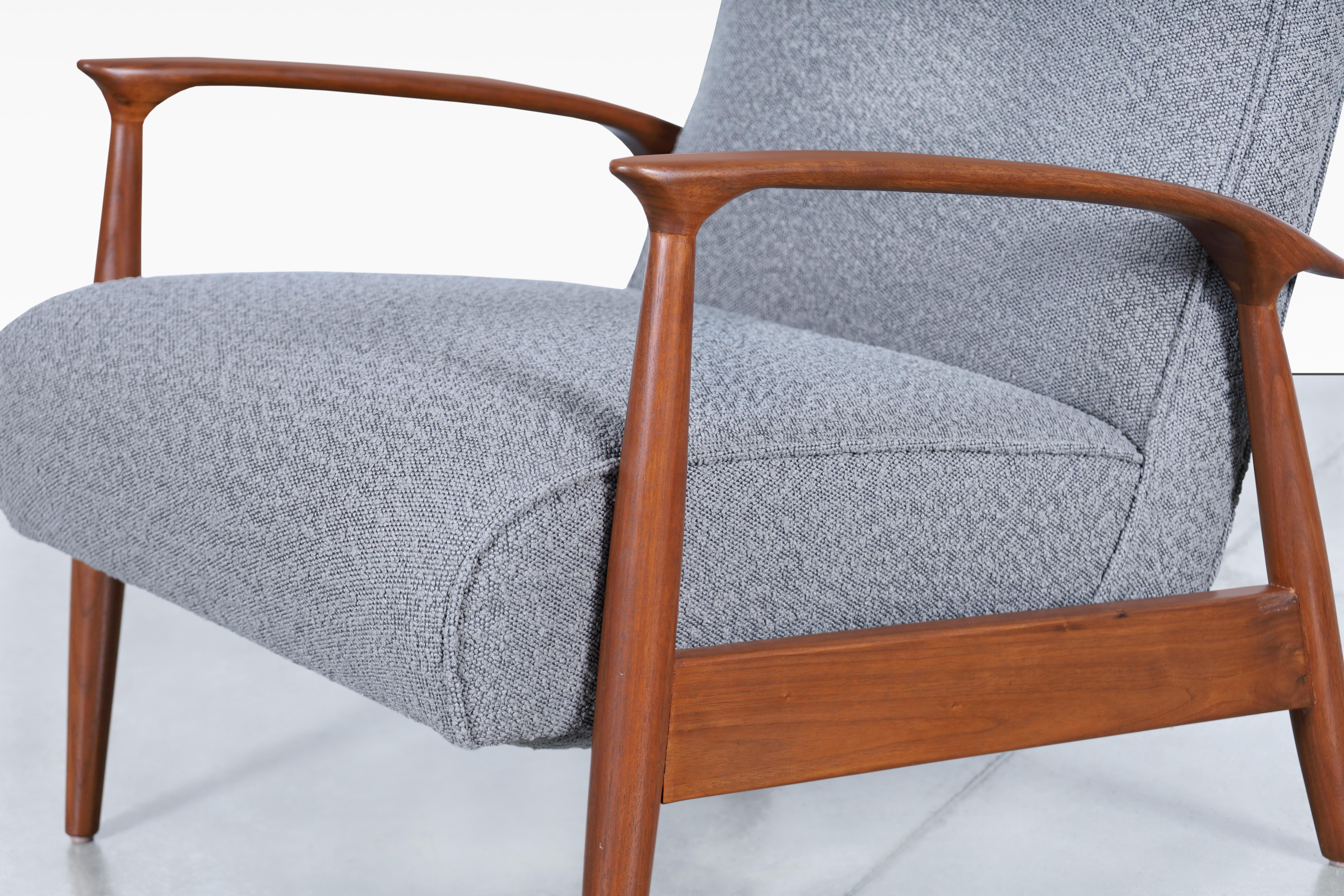 Américain Chaise longue inclinable en noyer par Milo Baughman pour Thayer Coggin en vente