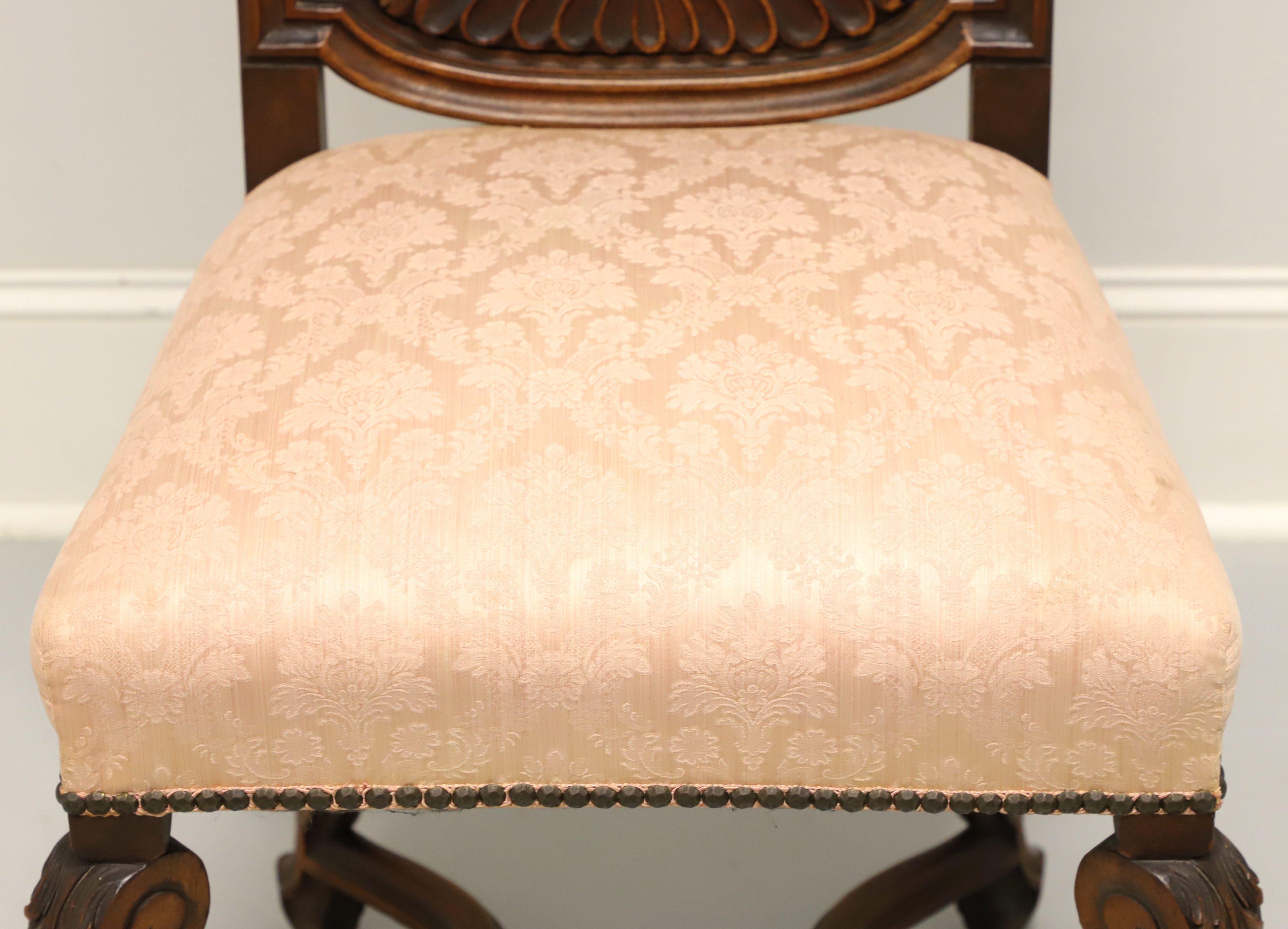 Vintage Walnut Renaissance Revival Side Chairs - Pair 2
