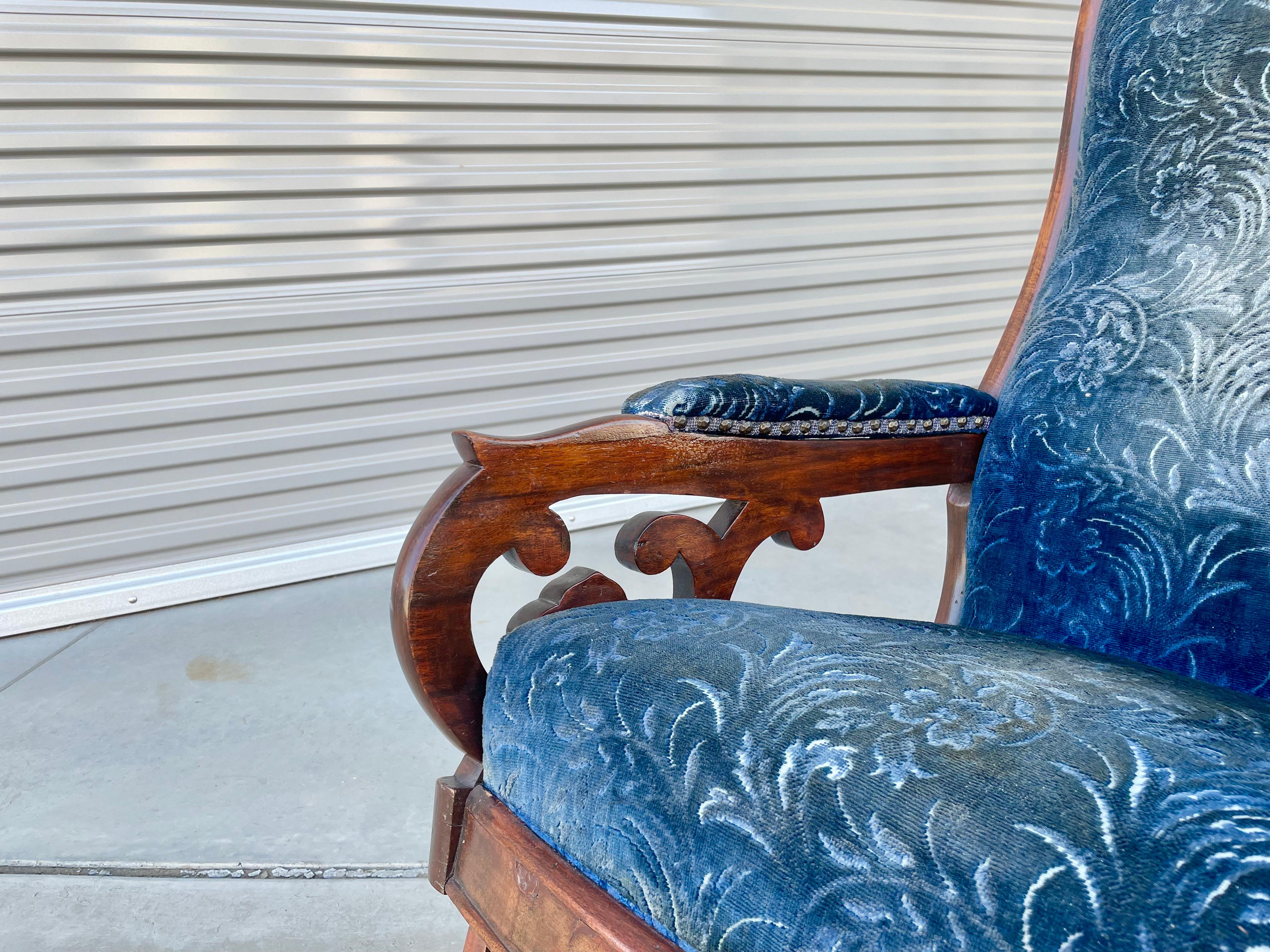 antique walnut rocking chair