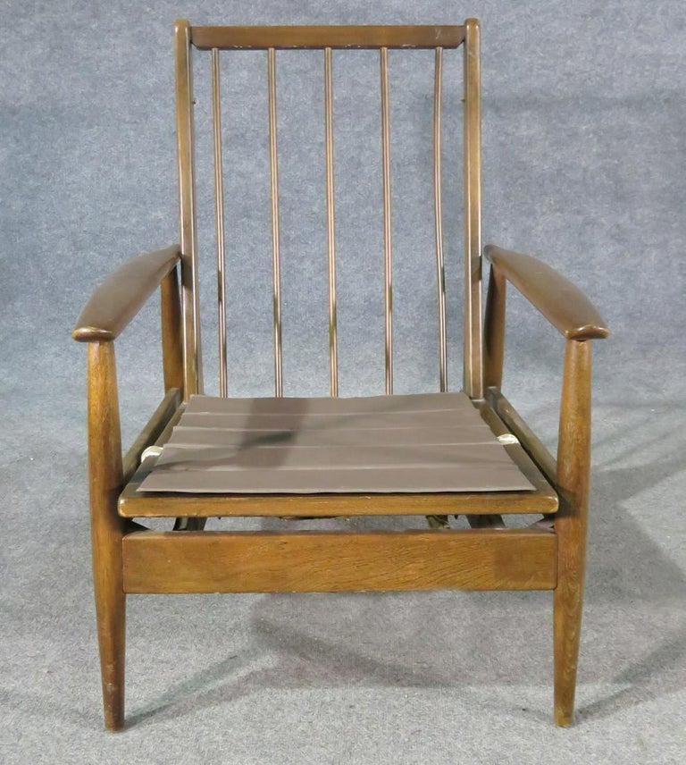 Vintage Walnut Rocking Chair For Sale at 1stDibs used rocking