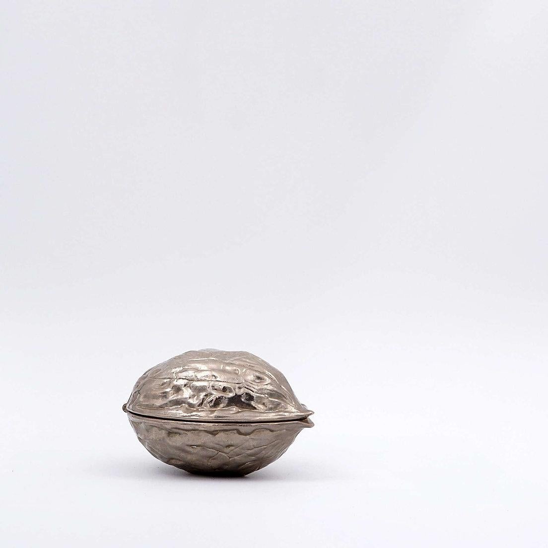 Metal Vintage Walnut Shaped Nut Cracker, 1970's For Sale