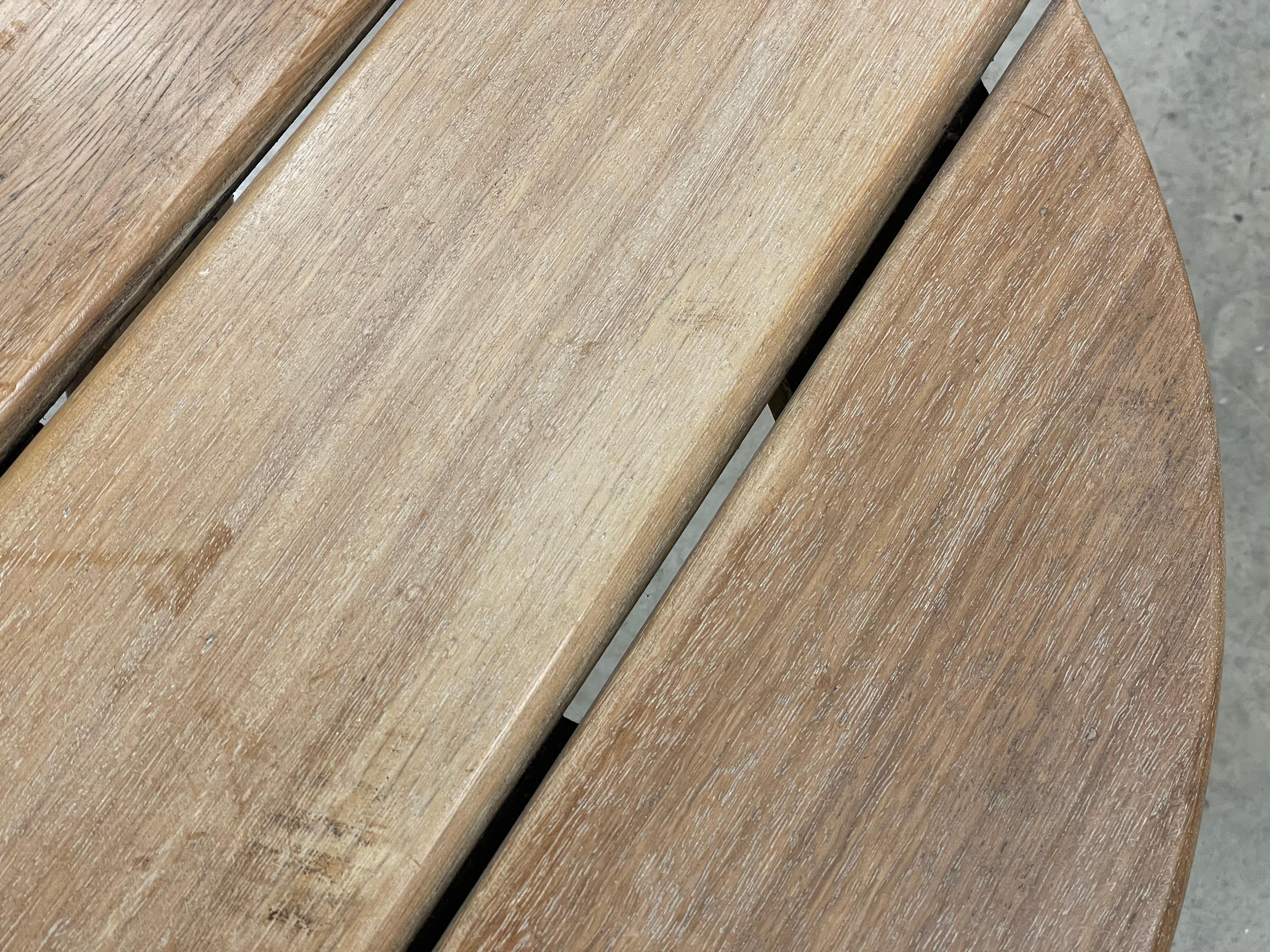 Hand-Crafted Vintage Walnut Side Table For Sale