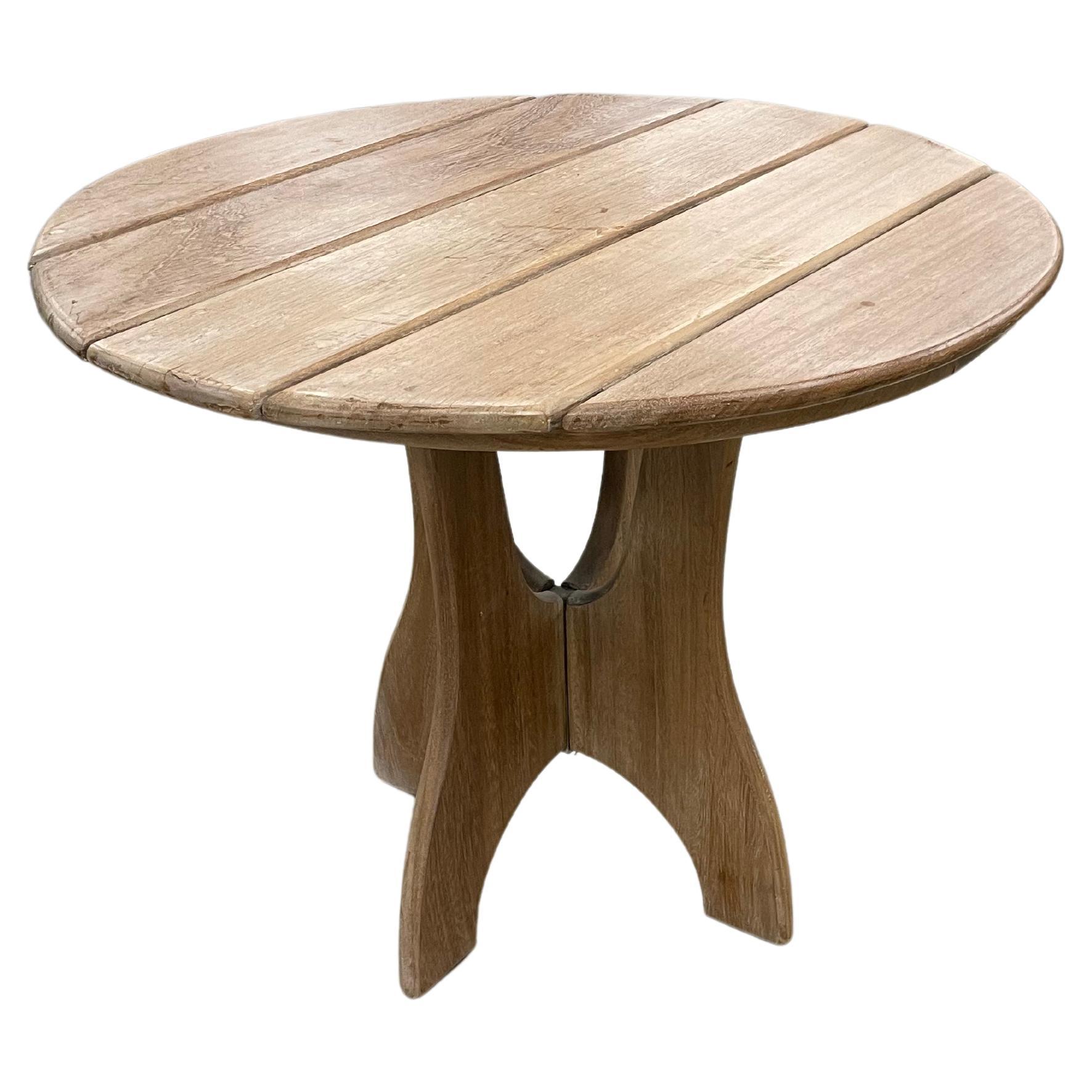 Table d'appoint vintage en noyer