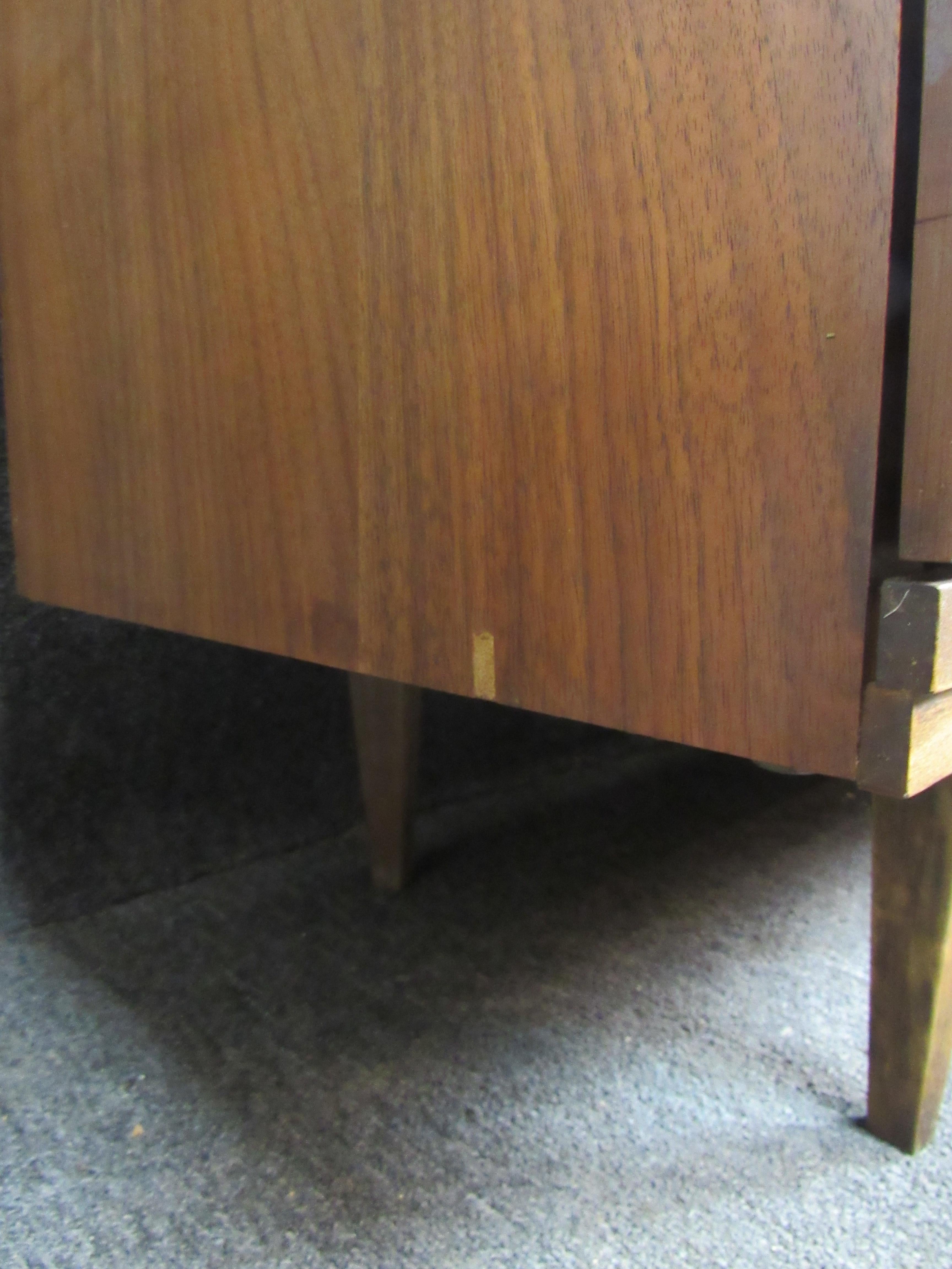 Vintage Walnut Sideboard by Harmony House For Sale 1