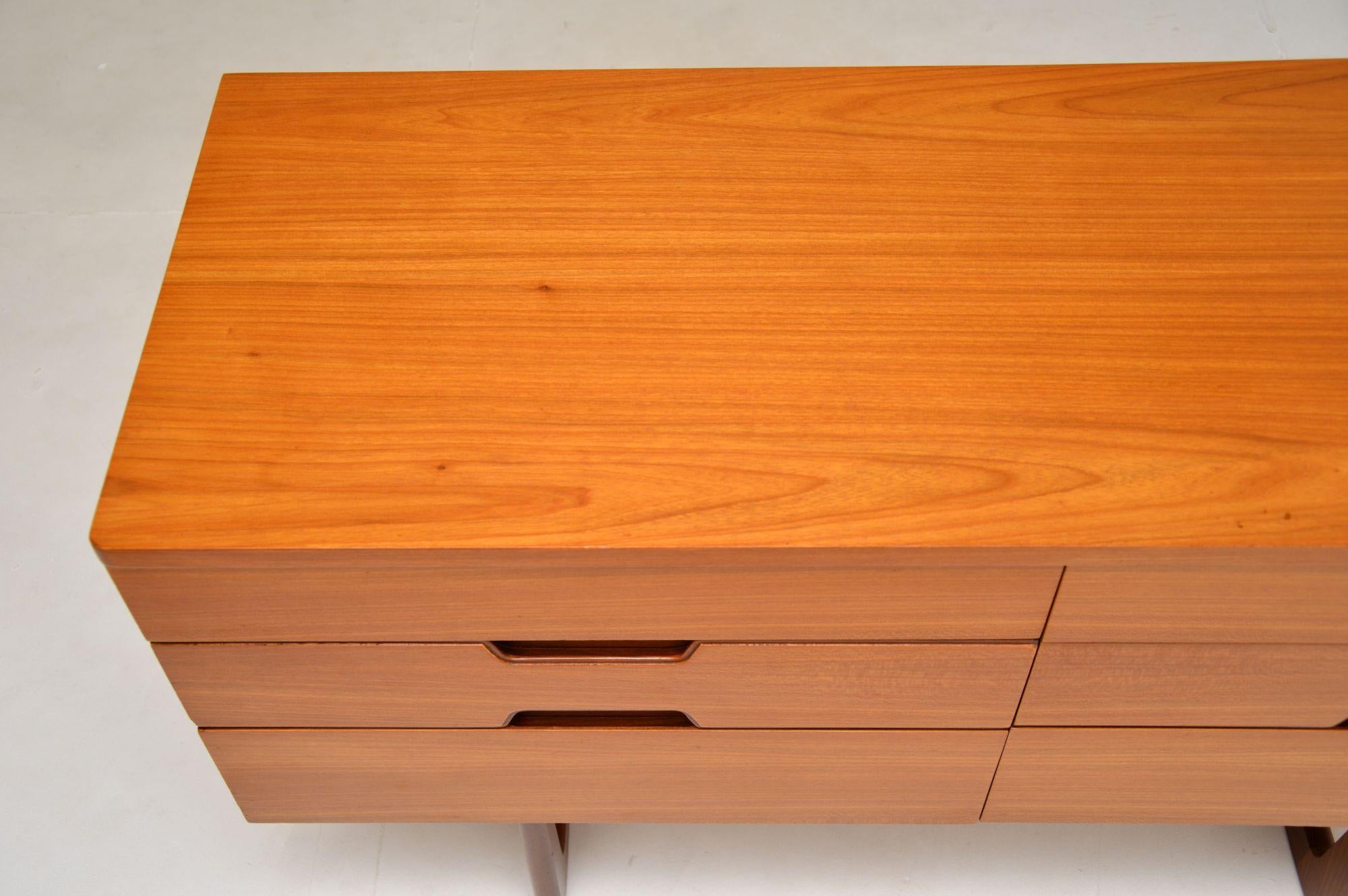 Mid-20th Century Vintage Walnut Sideboard / Chest of Drawers by Uniflex