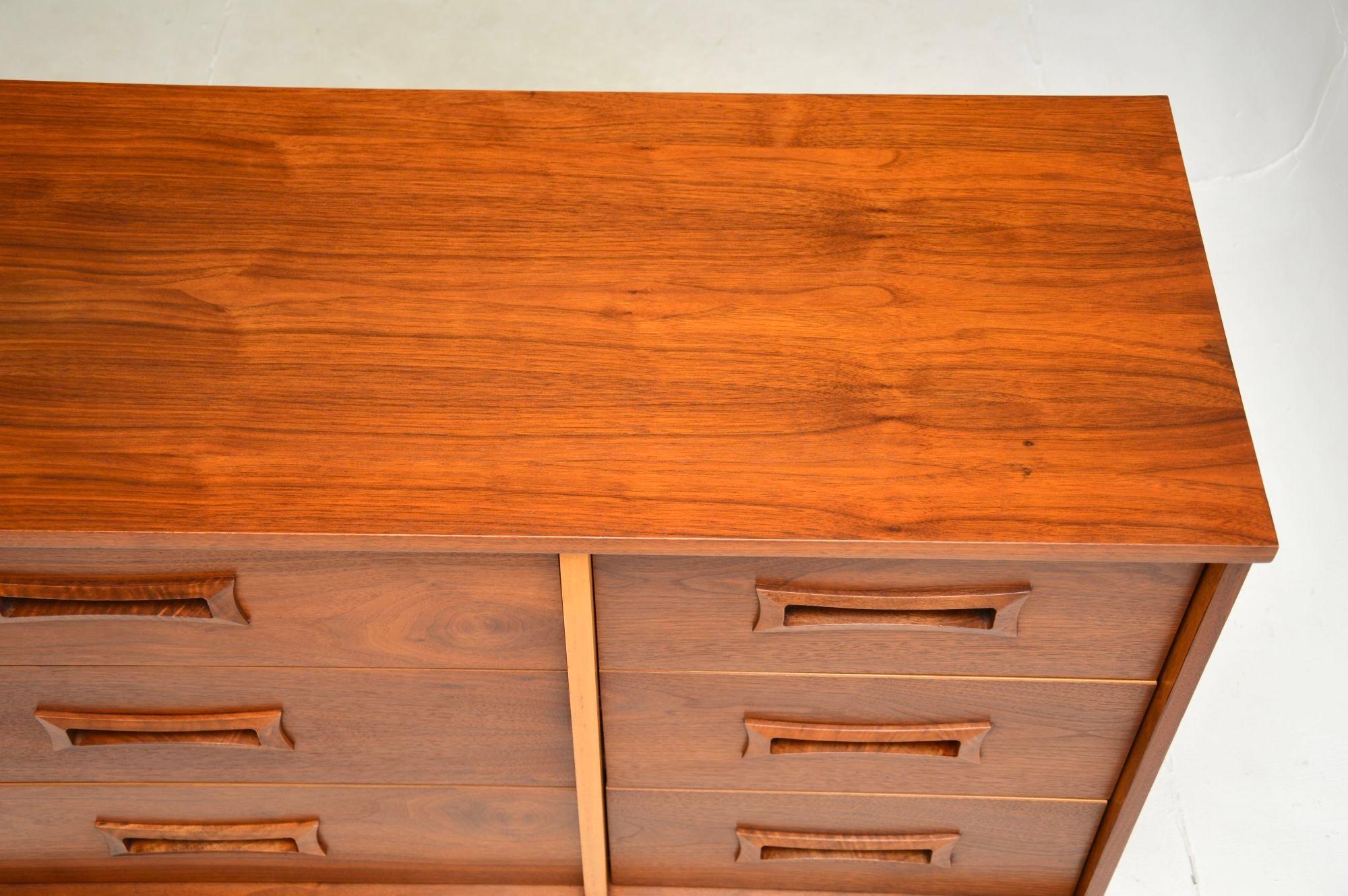 Vintage Walnut Sideboard / Chest of Drawers For Sale 2