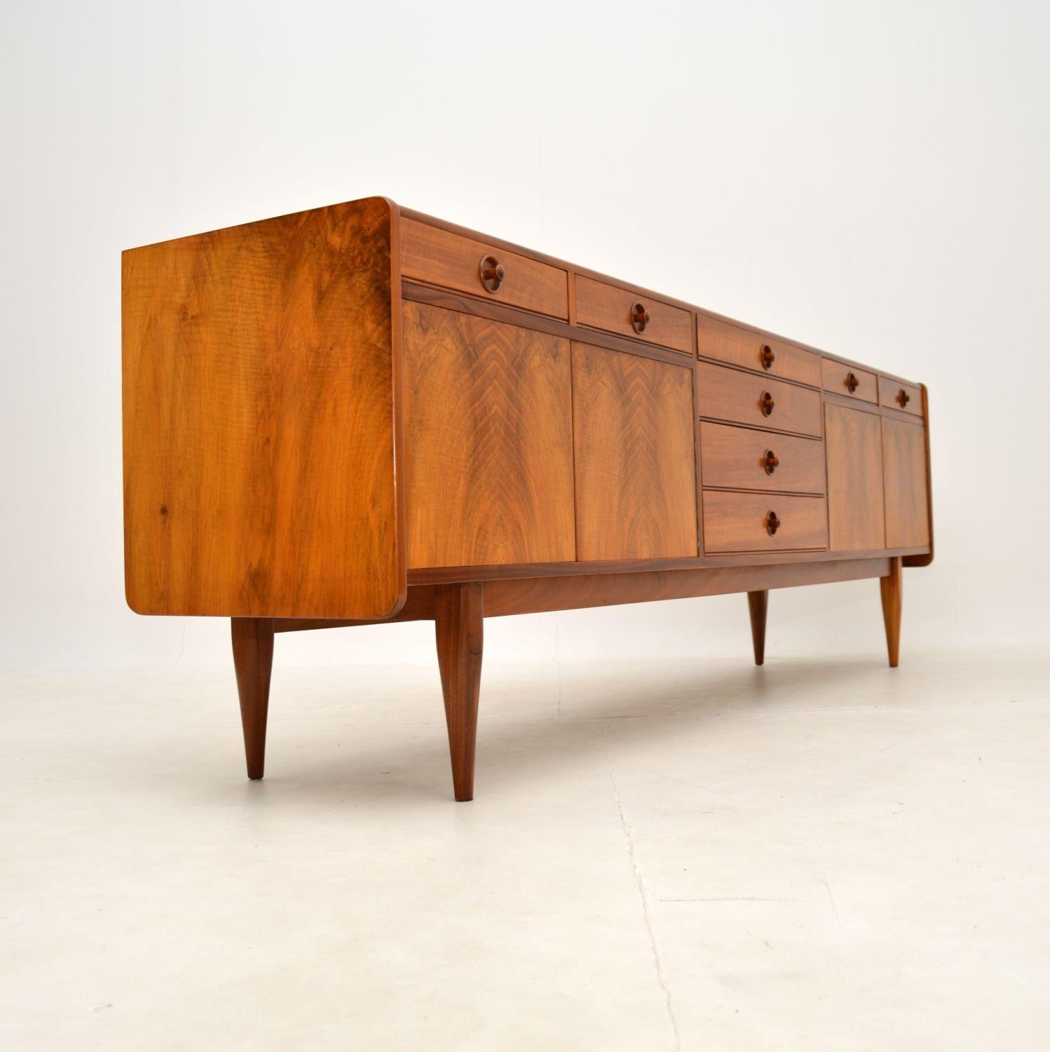 Mid-20th Century Vintage Walnut Sideboard Designed by Robert Heritage For Sale