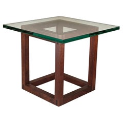 Vintage Nussbaum Studio Tisch mit freiliegenden Tischlerarbeiten