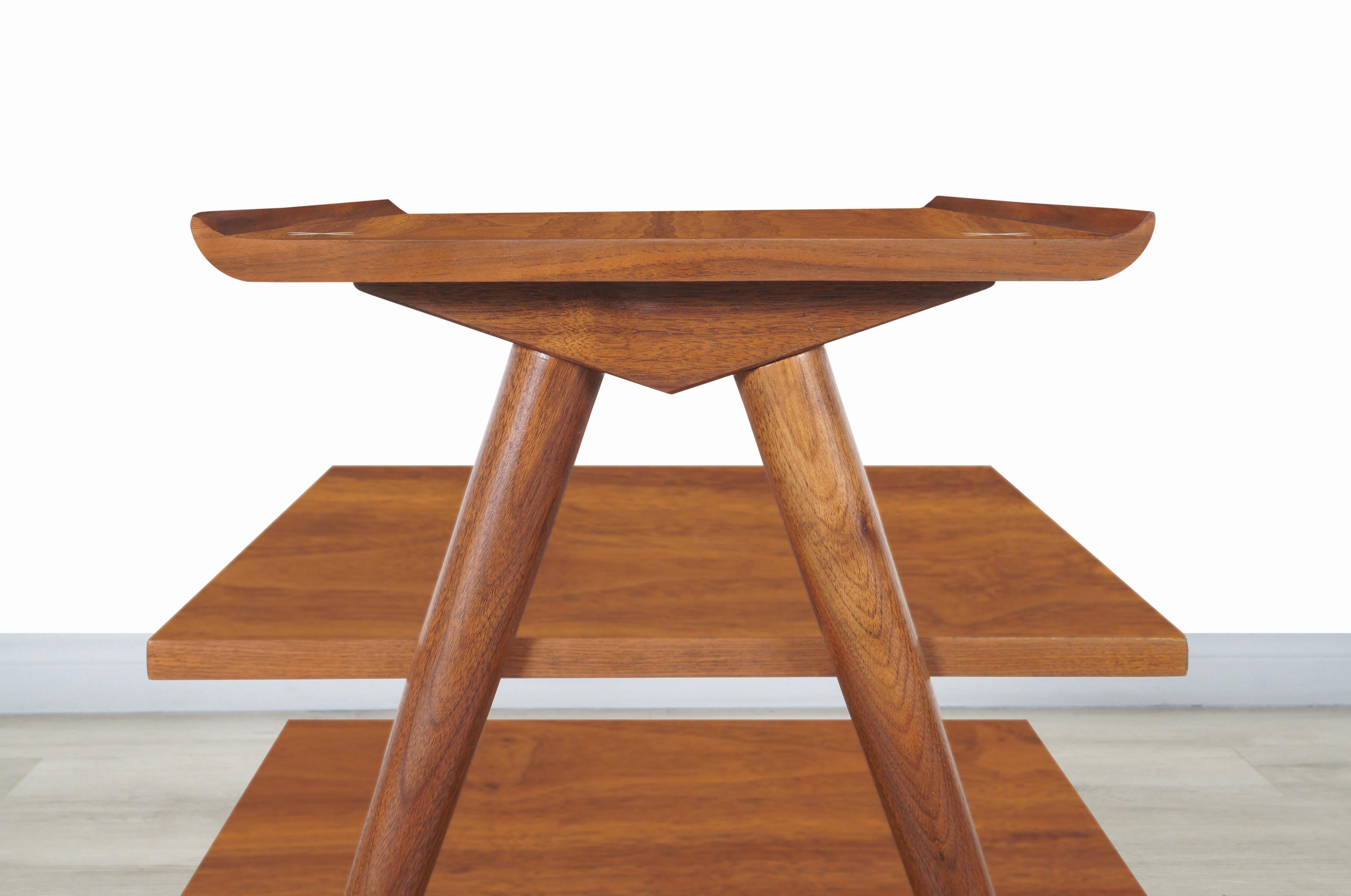 Vintage Walnut Tables by Merton L. Gershun for American of Martinsville 3