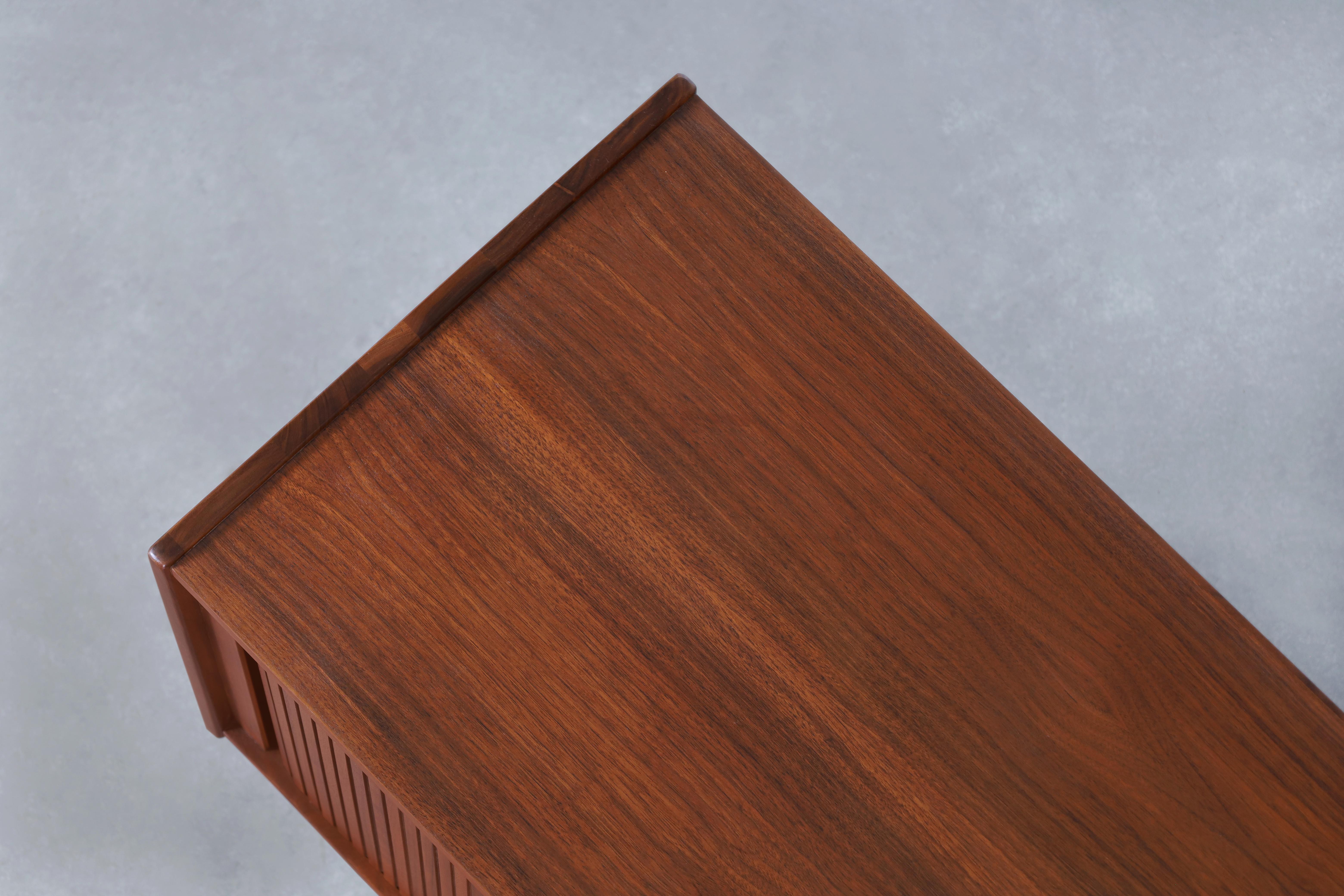 Vintage Walnut Tambour Door Credenza by John Caldwell for Brown Saltman 7