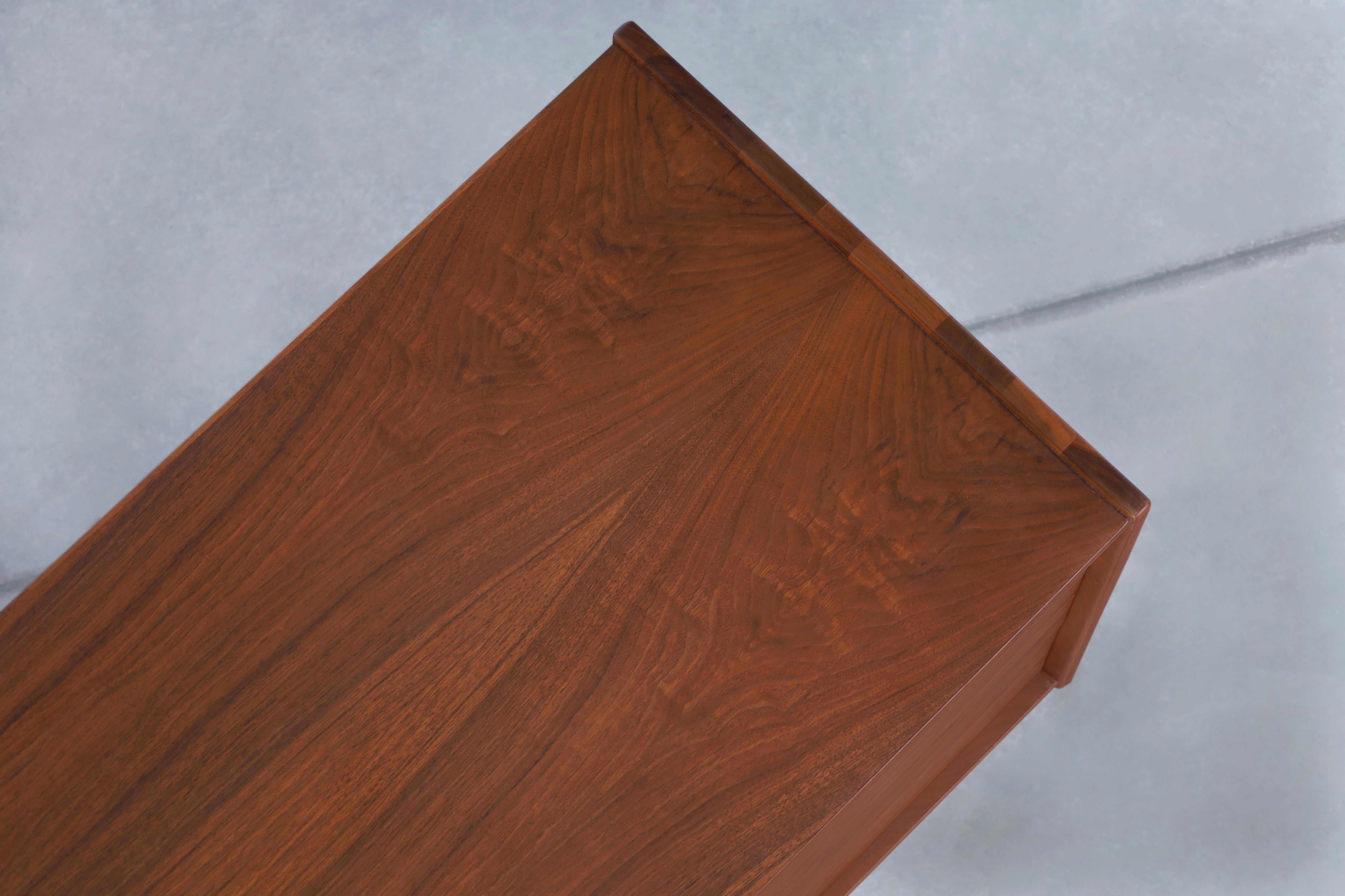 Vintage Walnut Tambour Door Credenza by John Caldwell for Brown Saltman 8