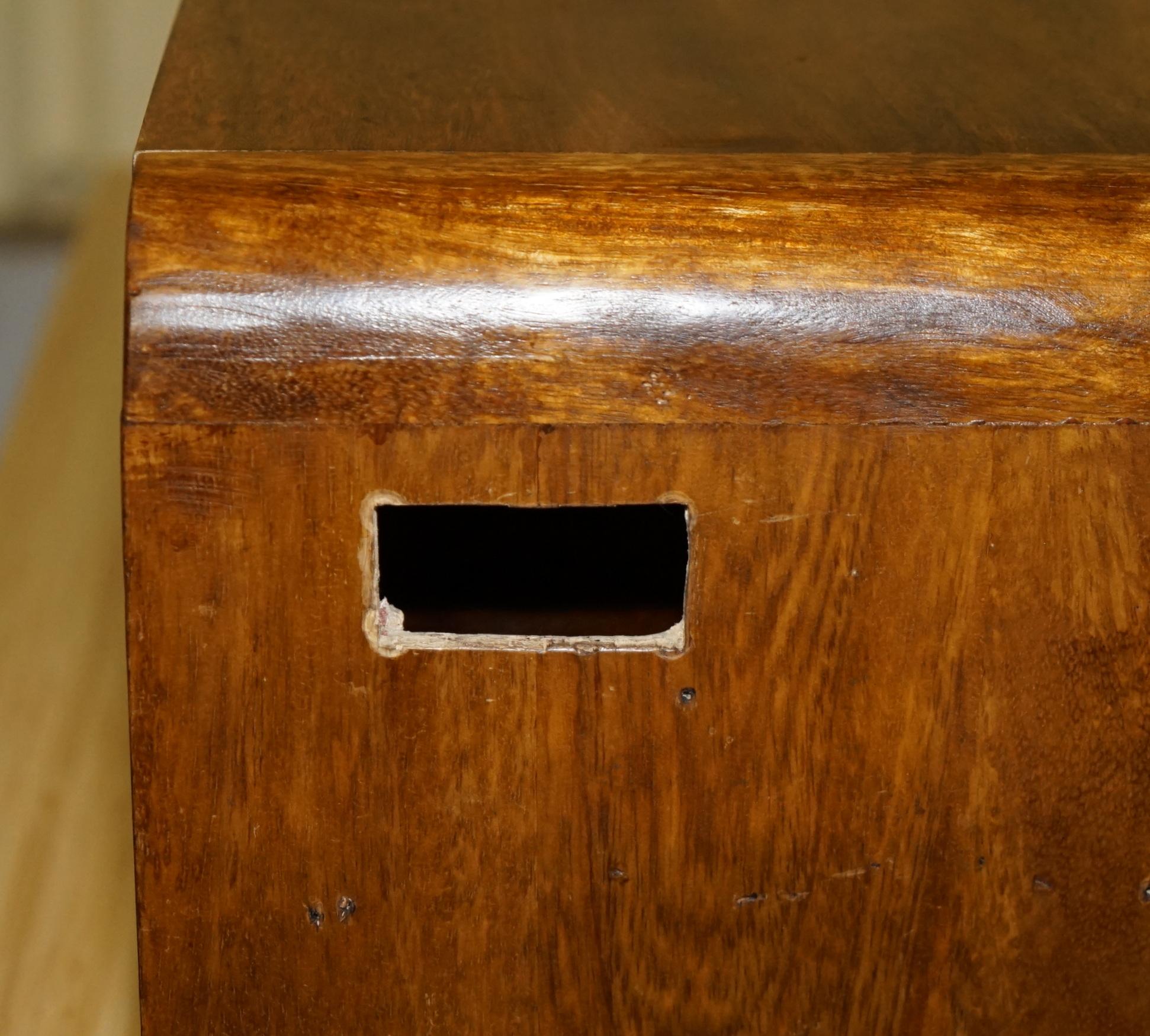 ViNTAGE WALNUSS WANDMONTAGE FERNSEHGERÄT MIT SCHUBLADEN TV-GAMING-MONITOR (Walnuss) im Angebot
