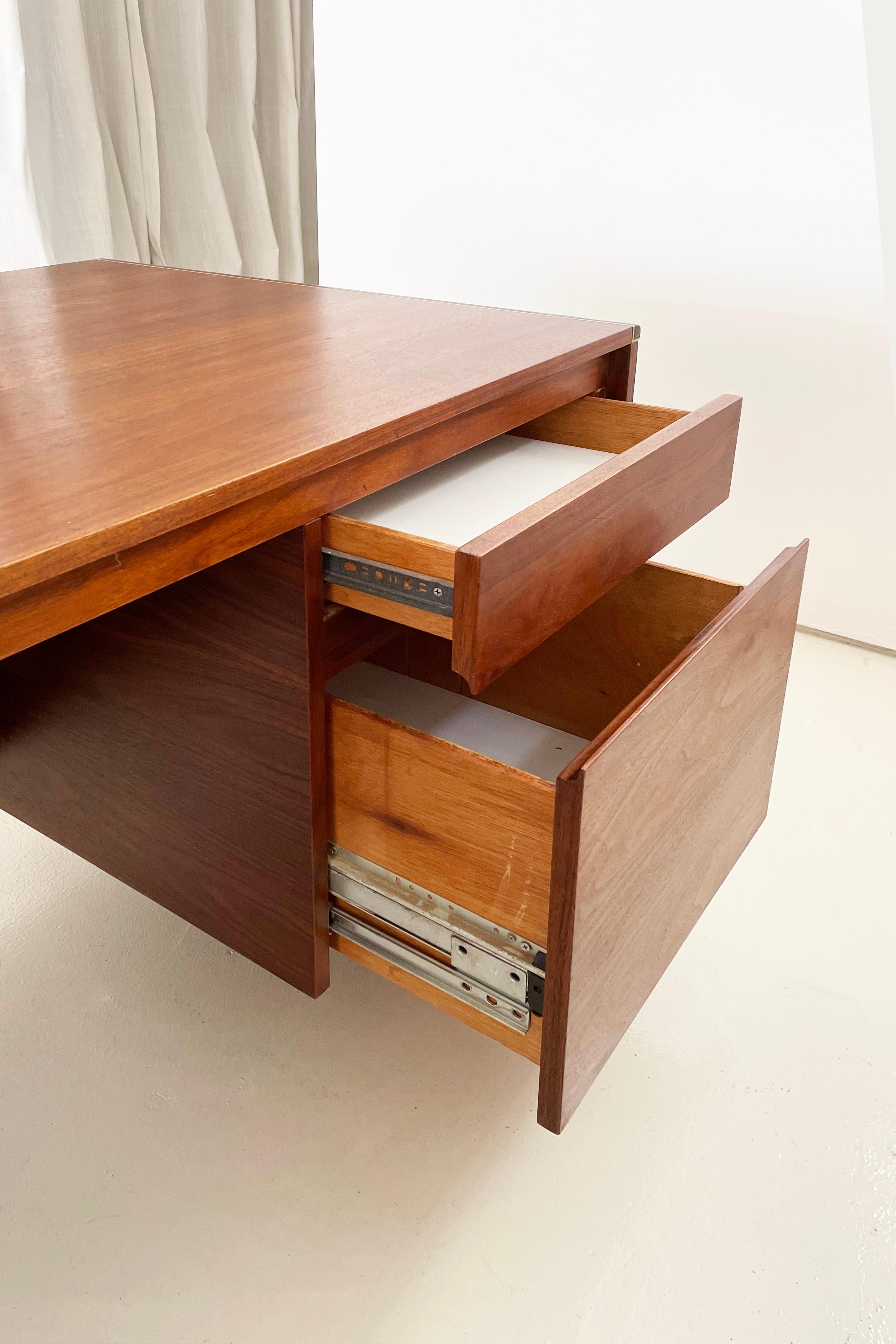 Vintage Walnut Wall Unit & Executive Desk by Gerald McCabe for Barzilay 6