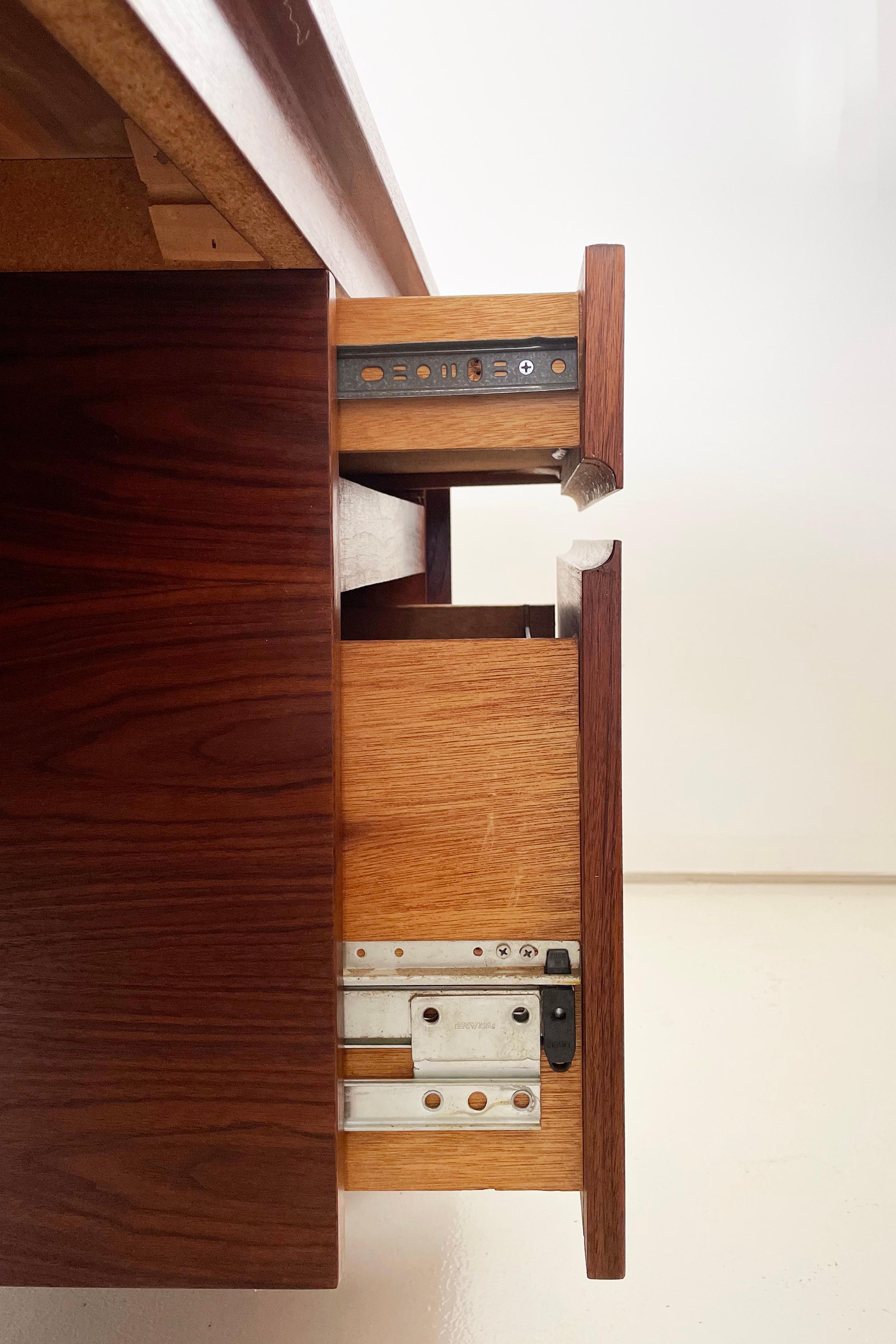 Vintage Walnut Wall Unit & Executive Desk by Gerald McCabe for Barzilay 8