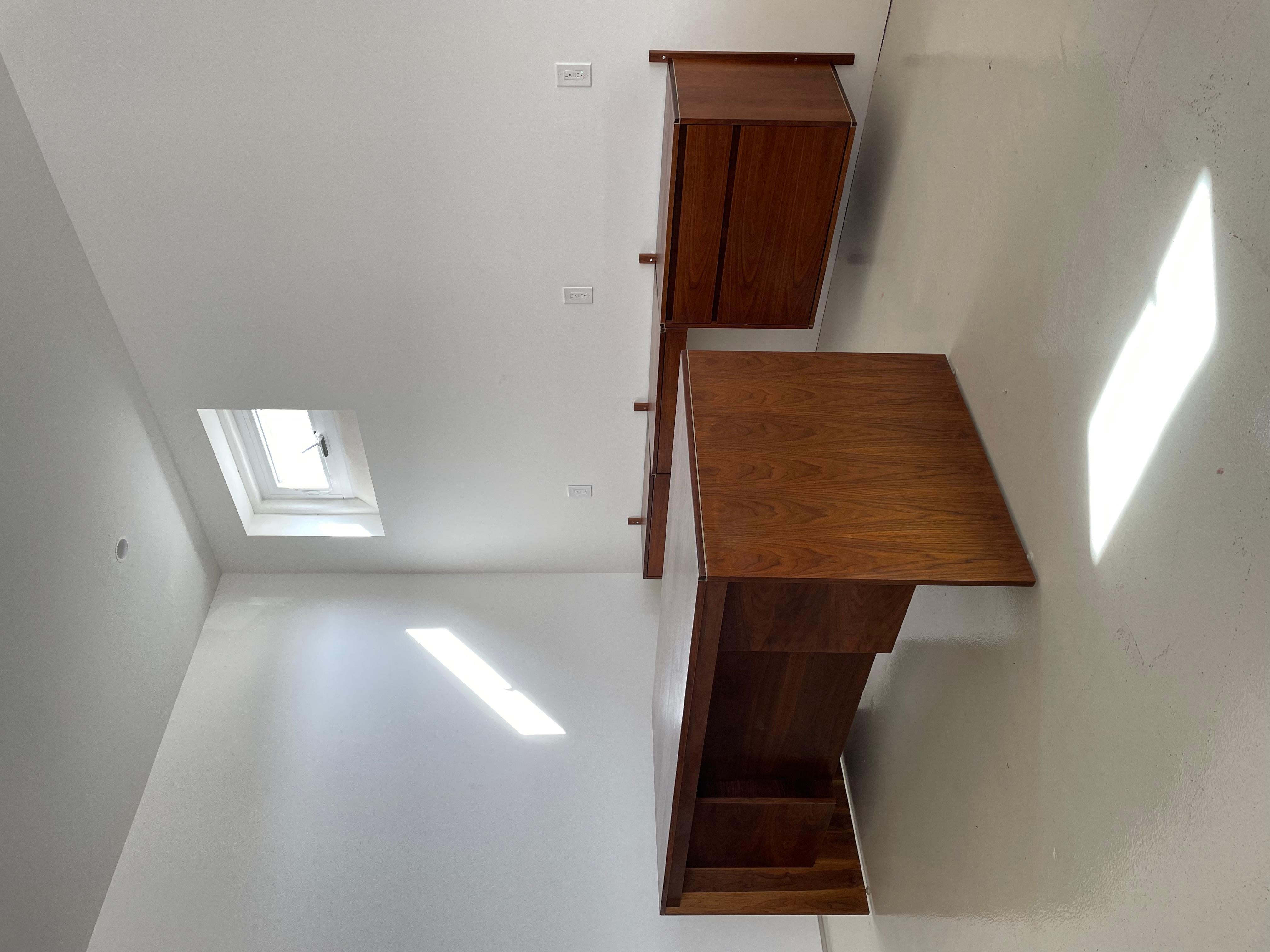 American Vintage Walnut Wall Unit & Executive Desk by Gerald McCabe for Barzilay