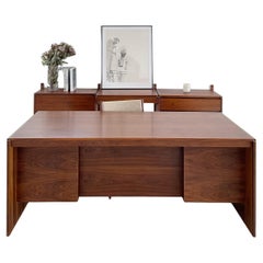 Vintage Walnut Wall Unit & Executive Desk by Gerald McCabe for Barzilay
