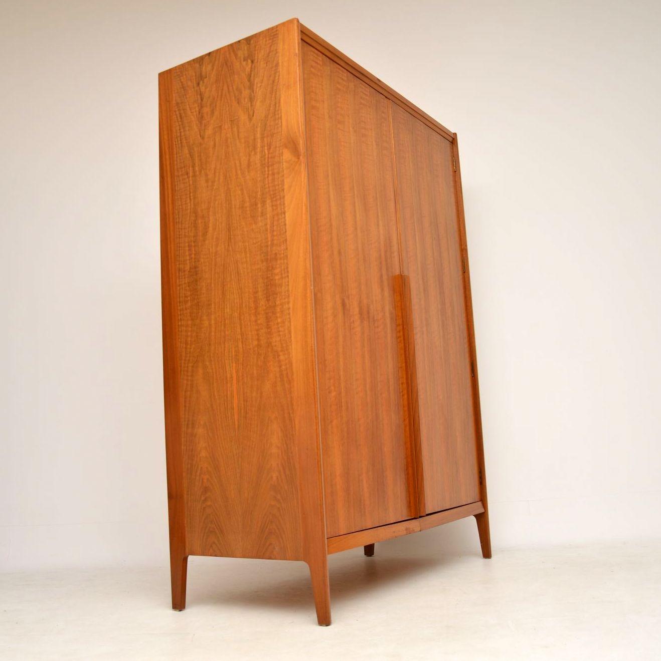 Vintage Walnut Wardrobe by Younger, 1960s 4
