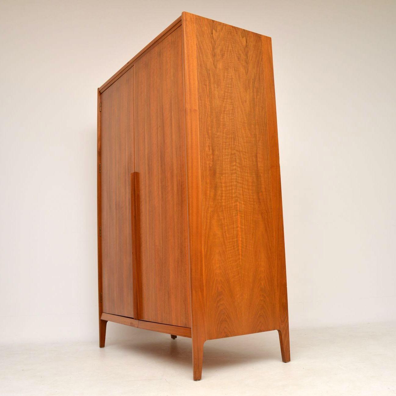 Vintage Walnut Wardrobe by Younger, 1960s 6